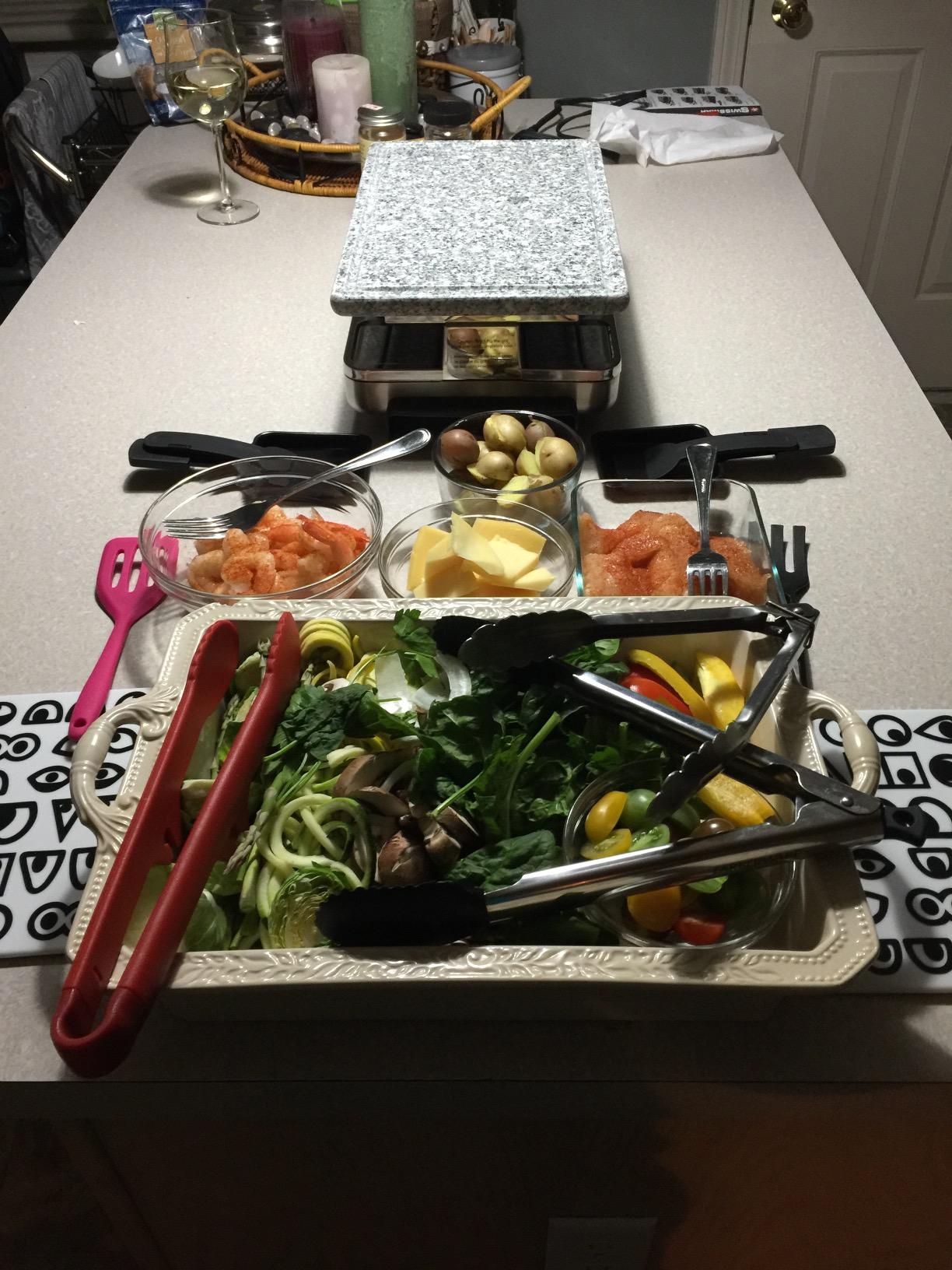 Swissmar Stelvio Raclette Party Grill with Granite Stone Non-Stick Grill Plate/Crepe Top, Outdoor & Indoor Electric BBQ Grill, Samgyupsal Griller - Brushed Stainless Steel - 8-Person - Silver customer photo 2