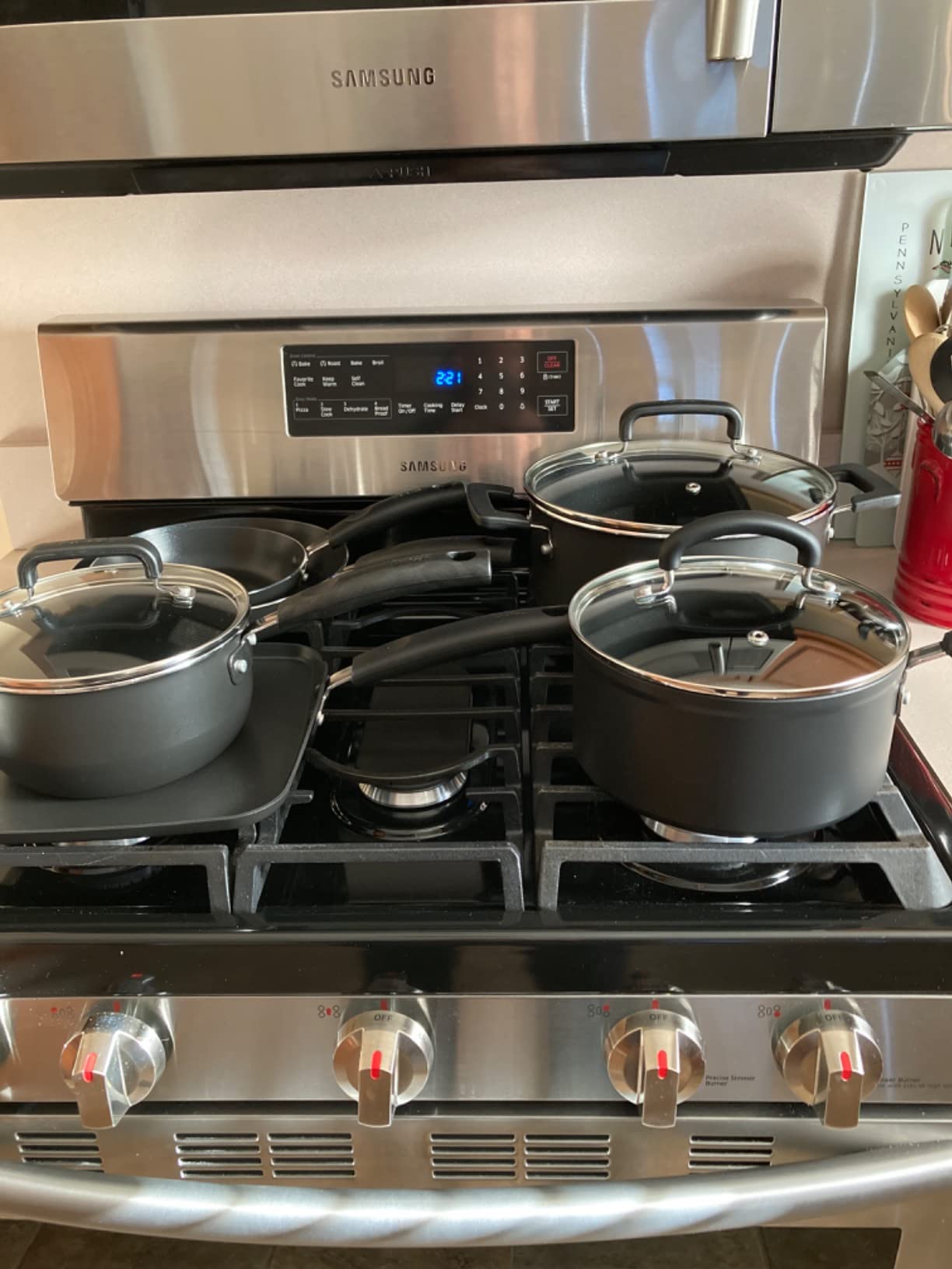 T-Fal Signature Nonstick Pots and Pans Set 12 Piece, Oven Broiler Safe 350F customer photo 2