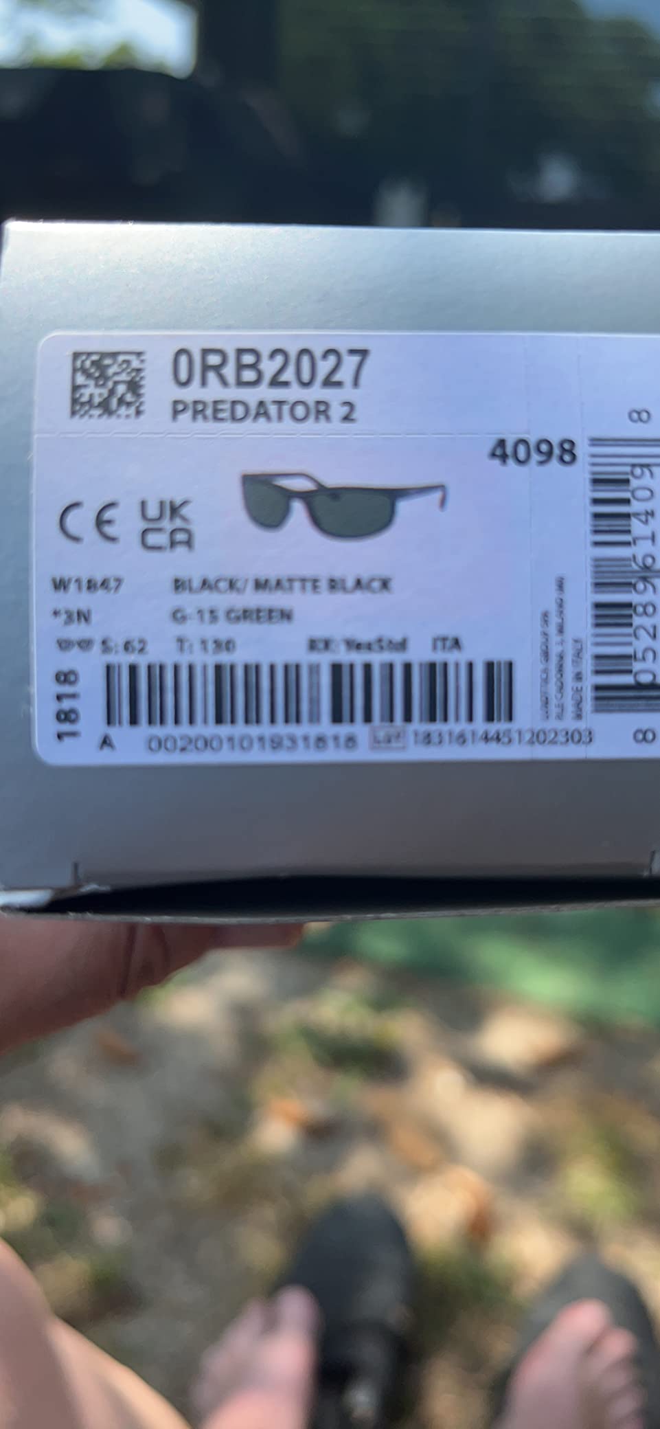 Ray-Ban RB2027 Predator 2 Rectangle Sunglasses customer photo 1