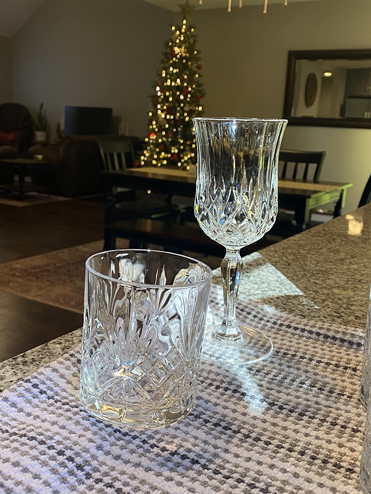 Lorren Home Trends Melodia Crystal Wine Glass Set of 6 customer photo 2