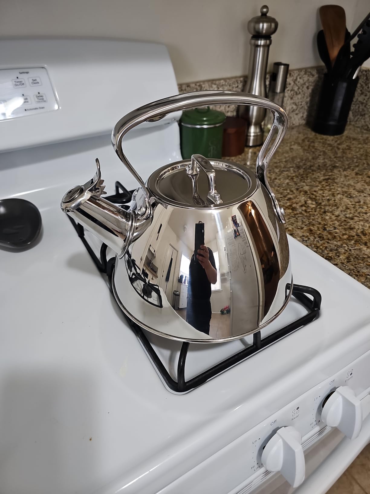 All-Clad Specialty Stainless Steel Tea Kettle 2 Quart Induction Pots and Pans, Cookware Silver customer photo 1
