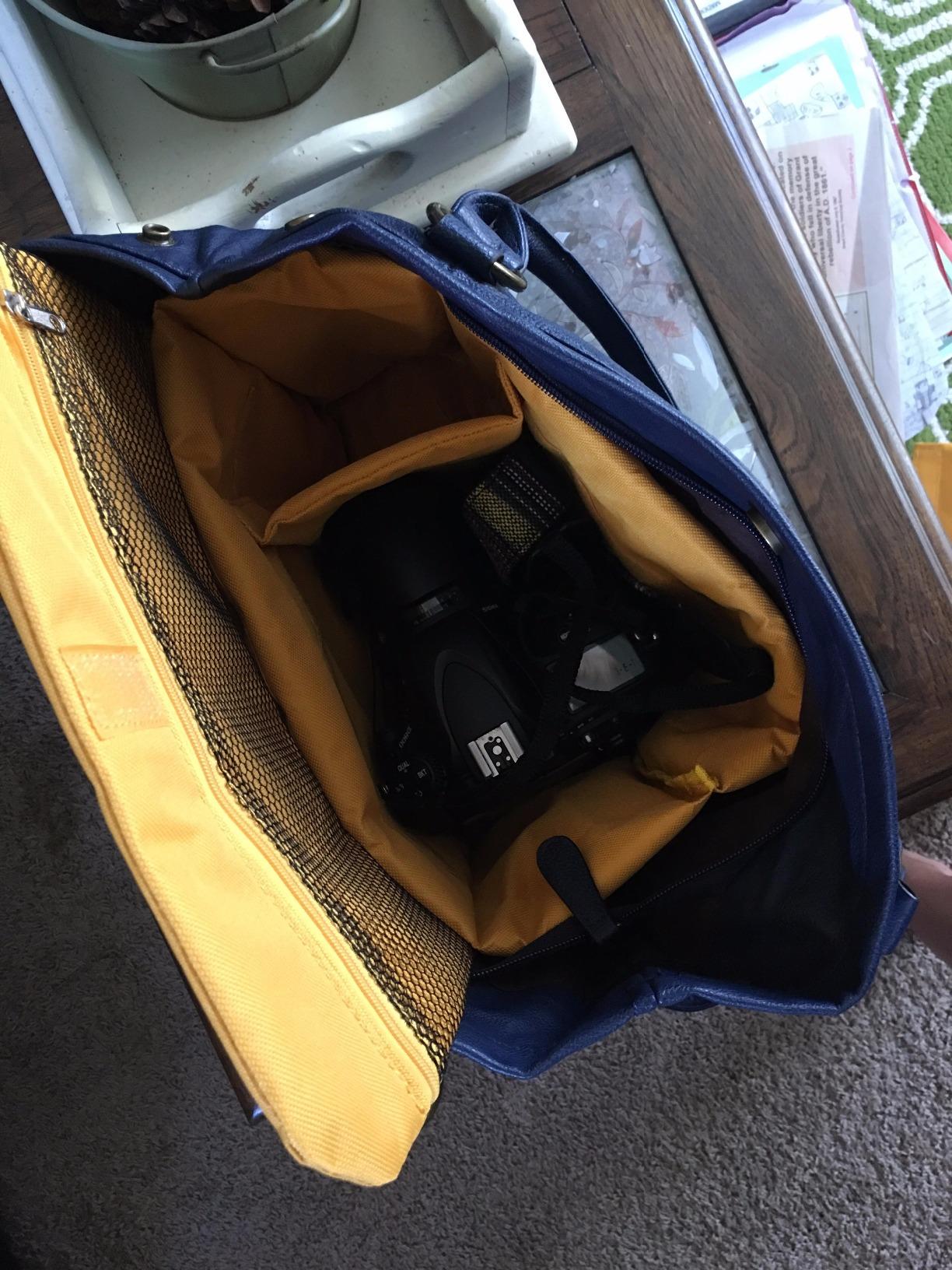 Men's Lightweight Vintage Waterproof Canvas DSLR SLR Shockproof Camera Shoulder Messenger Bag Sling Bag customer photo 2