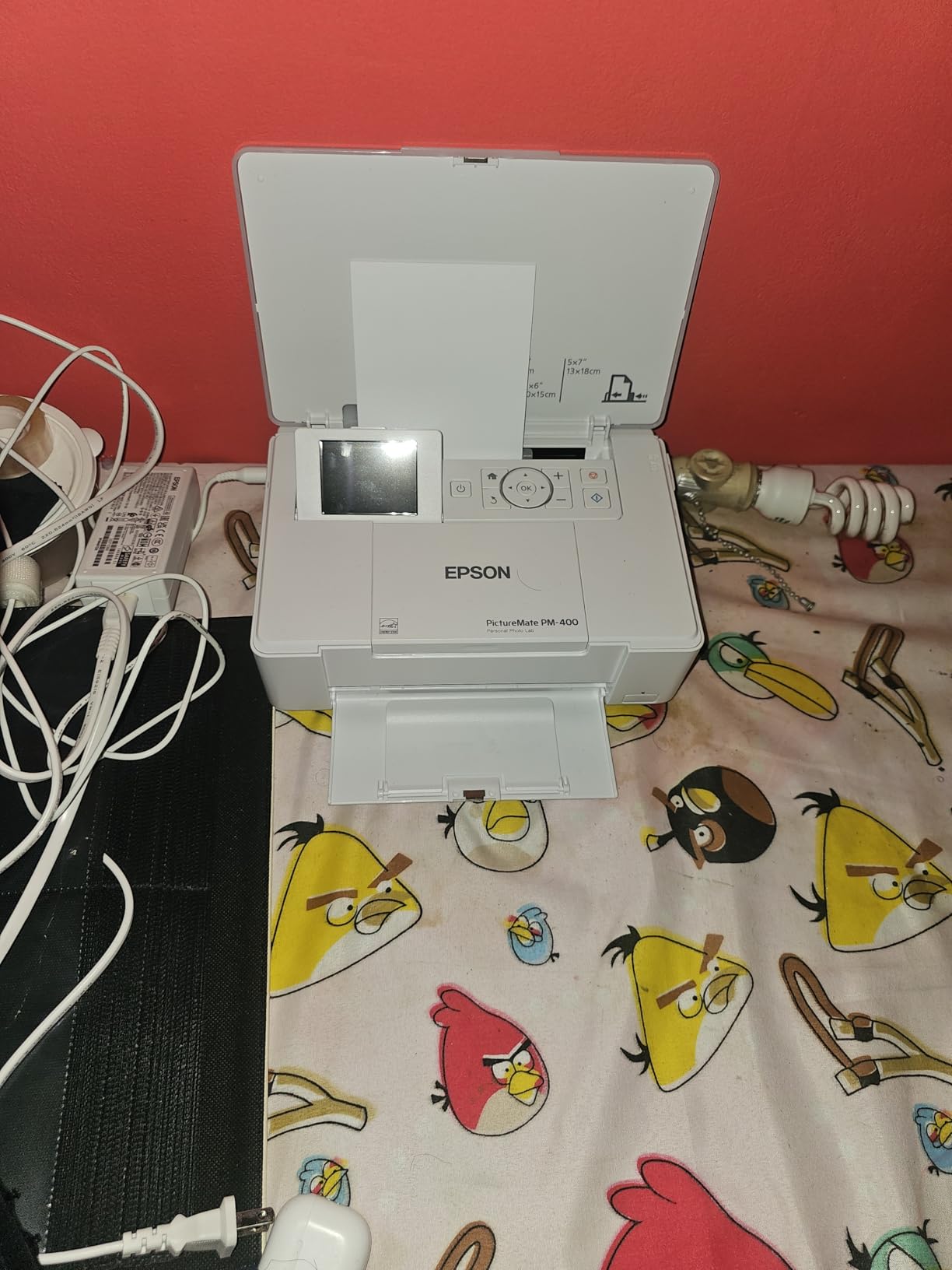 Epson PictureMate PM-400 Wireless Compact Color Photo Printer, white customer photo 1