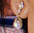 Mariell Pearl Drop Wedding Earrings, 8MM Ivory Shell Pearls, Cubic Zirconia Crystal and Pearl Earrings for Brides, Bridesmaid, Prom and Mother of the Bride customer photo 1