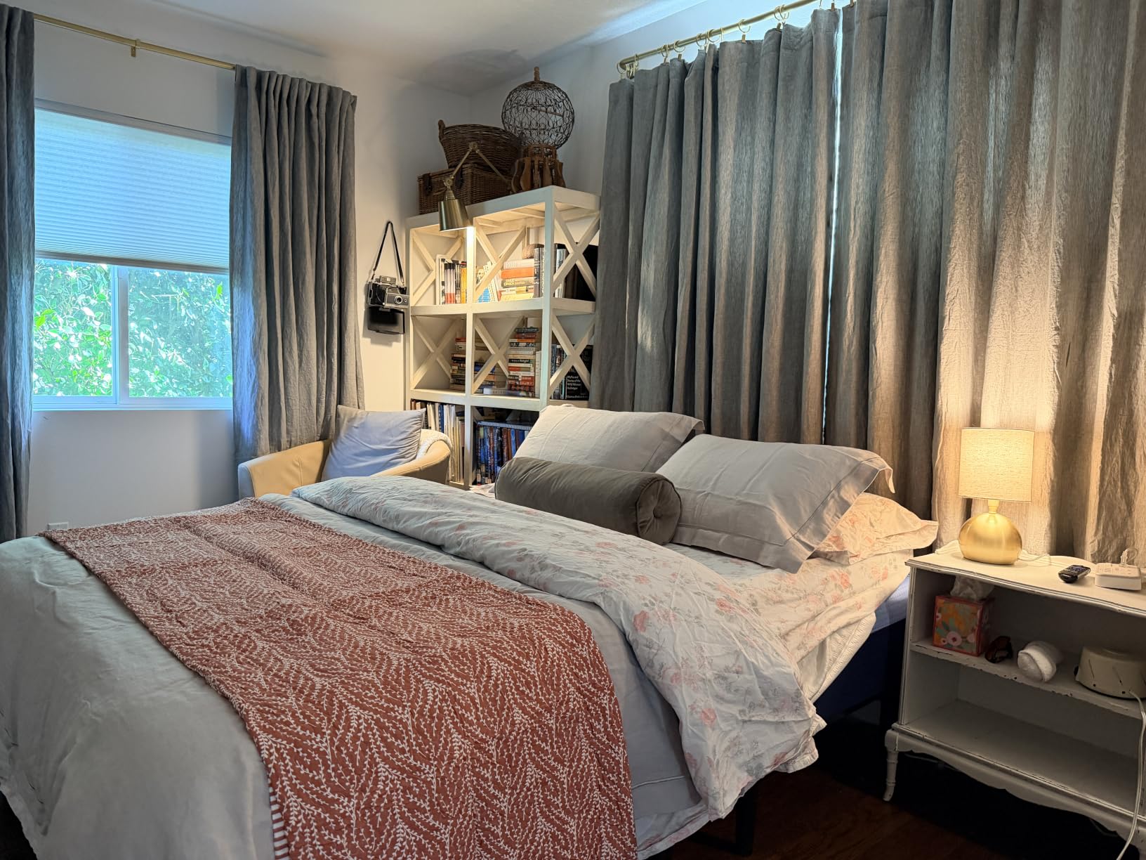 Simple&Opulence 100% French Flax Linen Duvet Cover Set with Embroidery Washed - 3 Pieces (1 Duvet Cover with 2 Pillow Shams) with Button Closure Soft Breathable Farmhouse - Linen, King Size customer photo 2