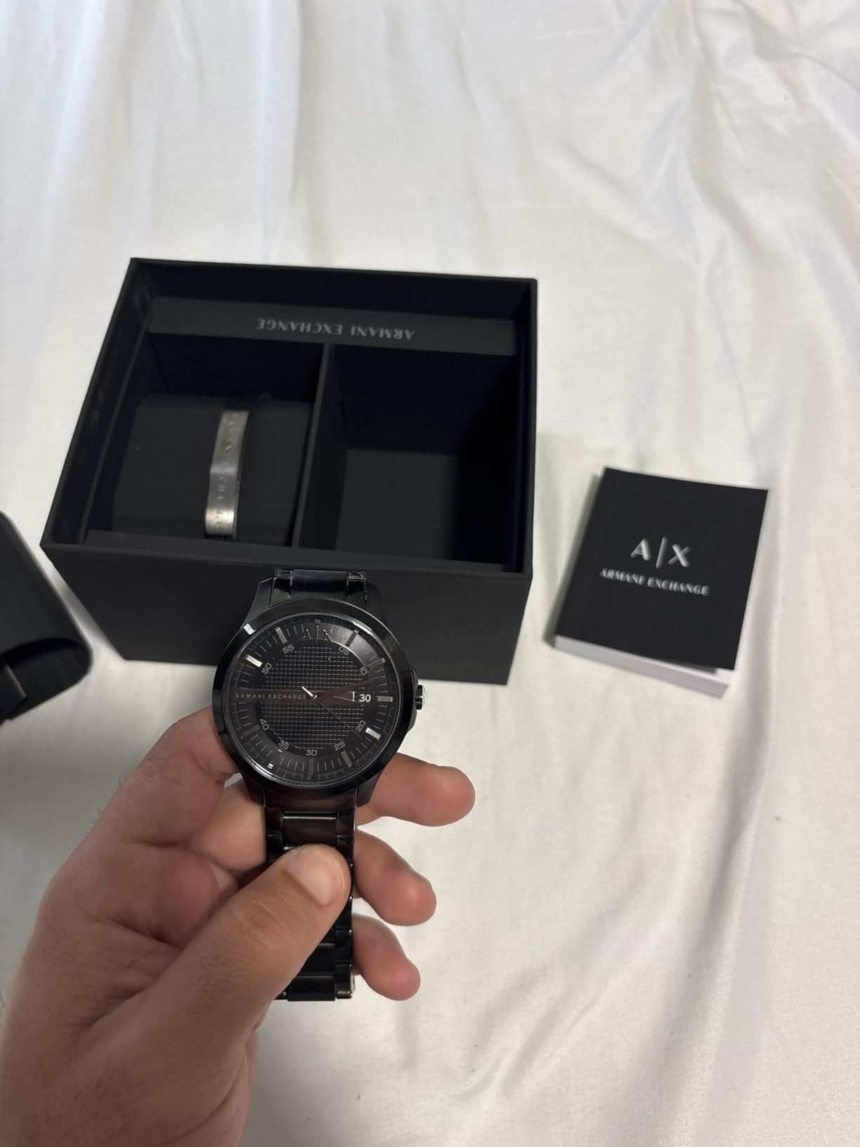 A|X Armani Exchange Men's Watch, Three-Hand Stainless Steel Watch for Men customer photo 1