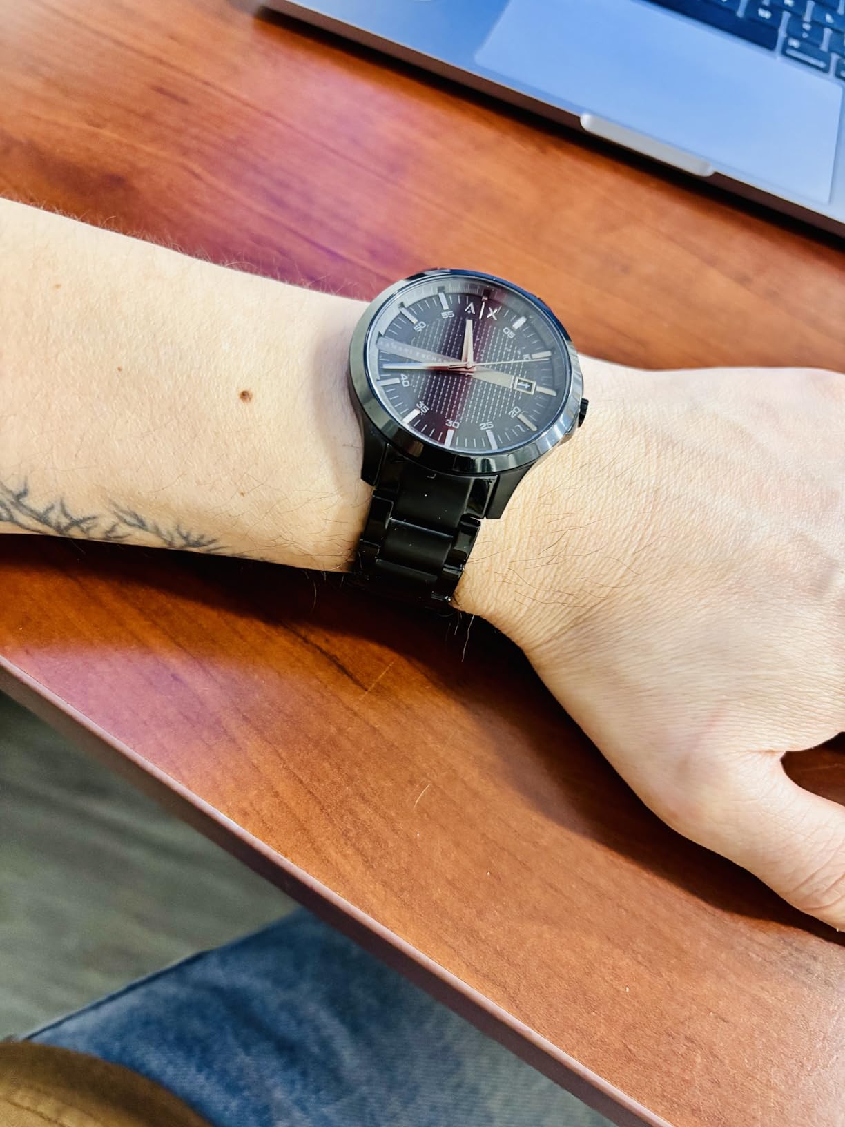 A|X Armani Exchange Men's Watch, Three-Hand Stainless Steel Watch for Men customer photo 2