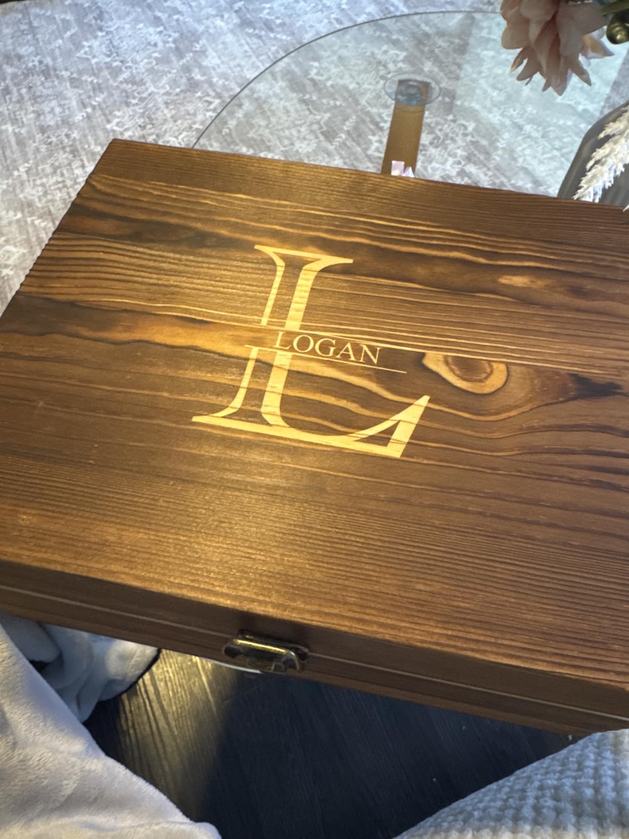 Customized Whiskey Gifts for Men - Personalized Scotch Glass Gift Set with Box - Engraved Whisky Rocks Glasses customer photo 2