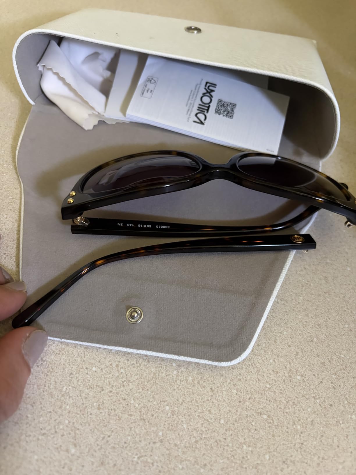 Michael Kors Jan MK2045 55mm Dark Tortoise Acetate/Brown Gradient One Size customer photo 2