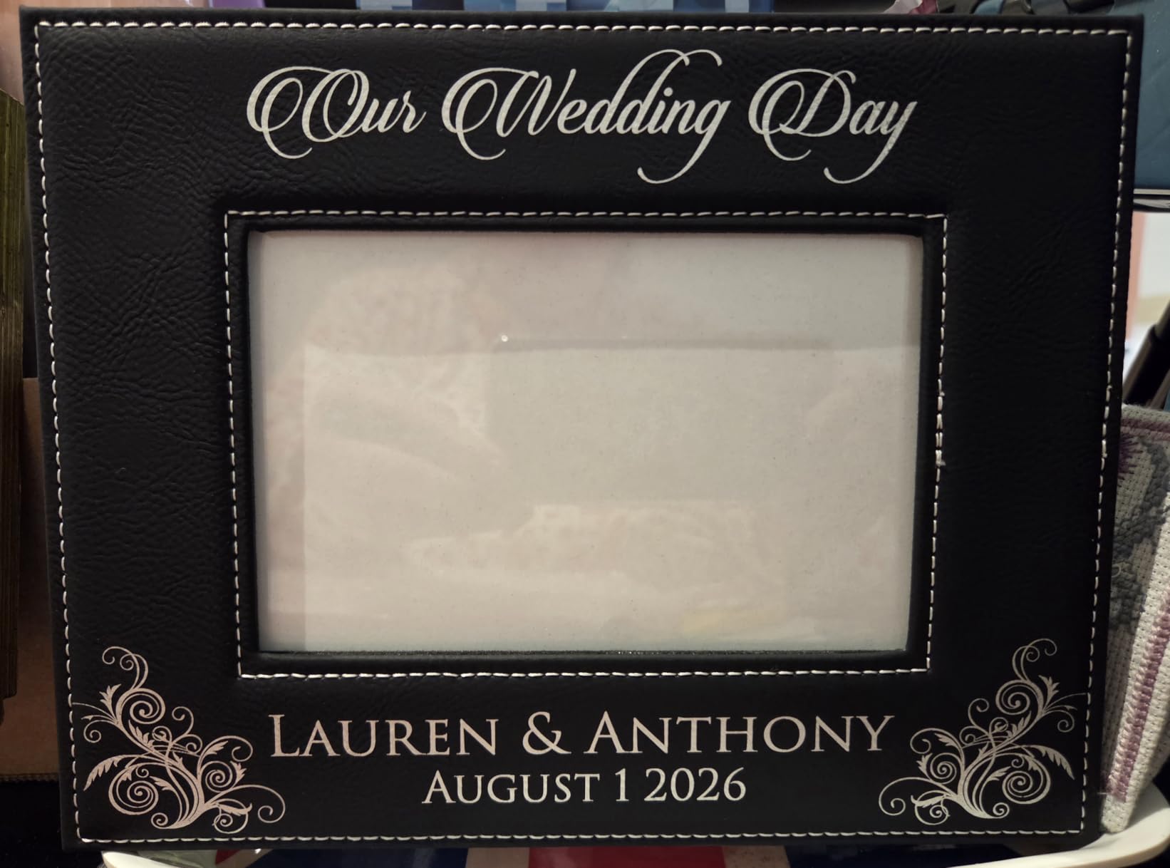 My Personal Memories, Personalized Wedding Gift Picture Frame - Custom Engraved (8x10) customer photo 1
