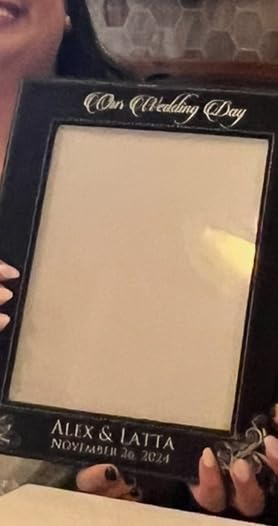 My Personal Memories, Personalized Wedding Gift Picture Frame - Custom Engraved (8x10) customer photo 2