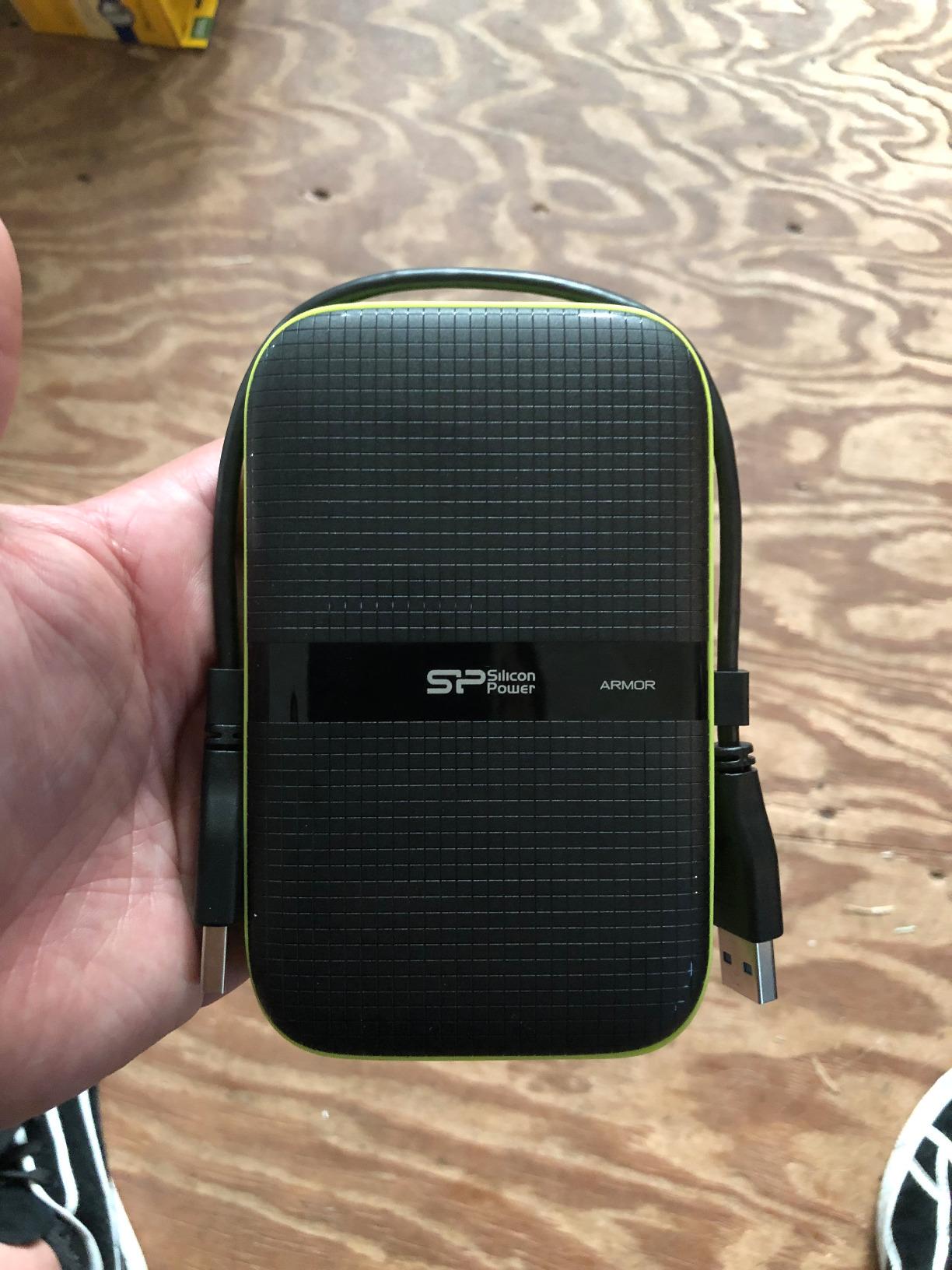 SP Silicon Power 2TB Rugged Portable External Hard Drive Armor A60 - Shockproof, USB 3.1 Gen1 customer photo 1