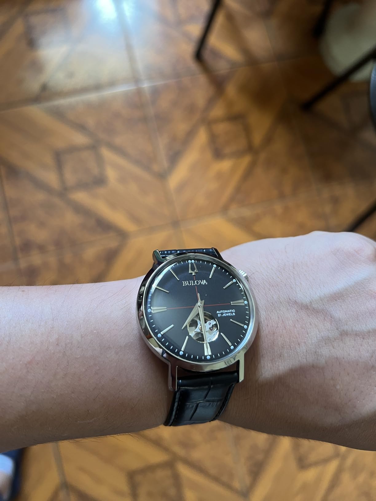 Bulova Men's Classic Aerojet 3-Hand Automatic Open Aperture Watch customer photo 2