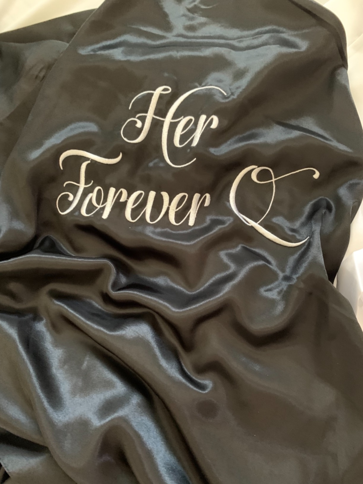 His and Her Robes for Couples Set Personalized - Mr. & Mrs. Satin Bridal Robes for Bride & Groom - Anniversary or Wedding Robes for Ideal Marriage Gift for Couples customer photo 2