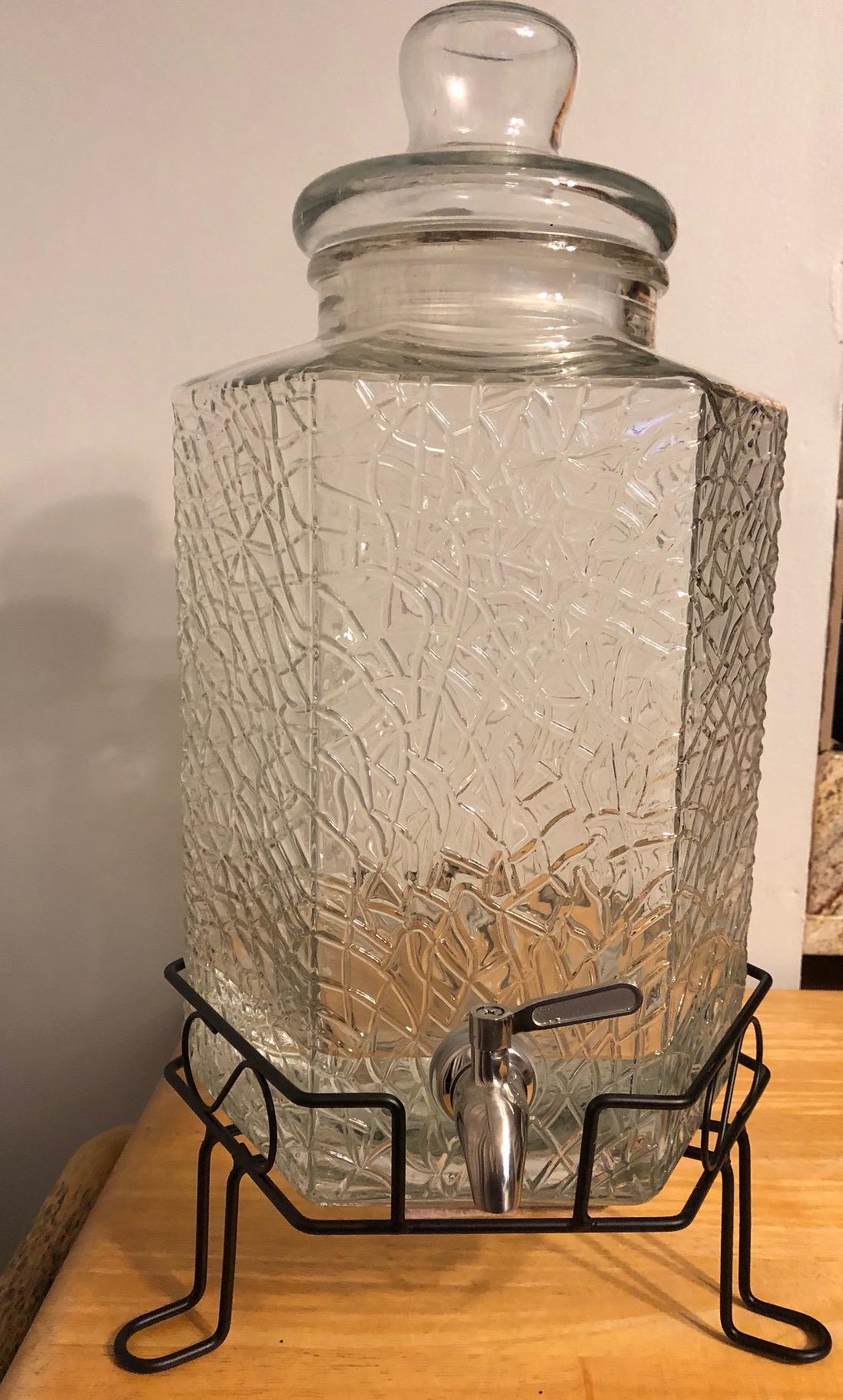 Redfern 2.5 Gallon Glass Beverage Dispenser with Stainless Spigot and Stand customer photo 2