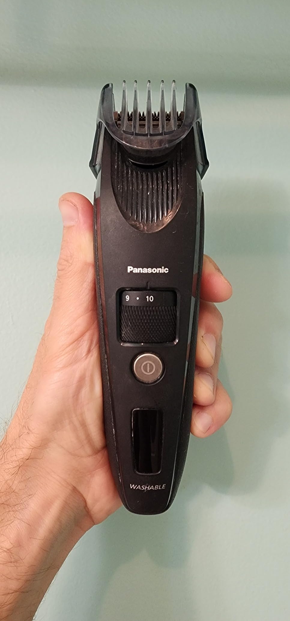 Panasonic Beard Trimmer for Men Cordless Precision Power Hair Clipper with Comb Attachment, 19 Adjustable Settings, Washable, ER-SB40-K, 0.5-10 mm Lengths customer photo 2
