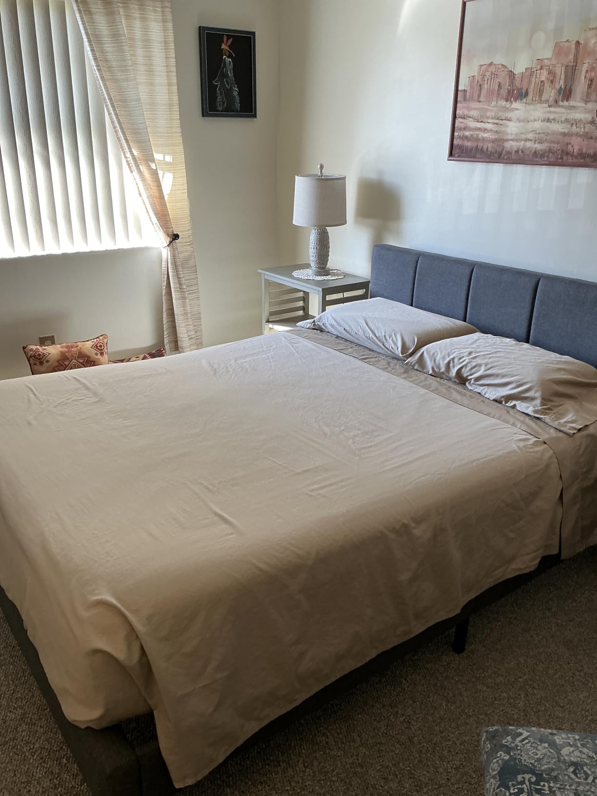 Pizuna 100% Cotton Queen Duvet Cover Set 400 Thread Count White | Long Staple Combed Cotton Sateen Weave 3 Piece Luxurious Cool Queen Comforter Cover with Hidden Button Closure customer photo 1