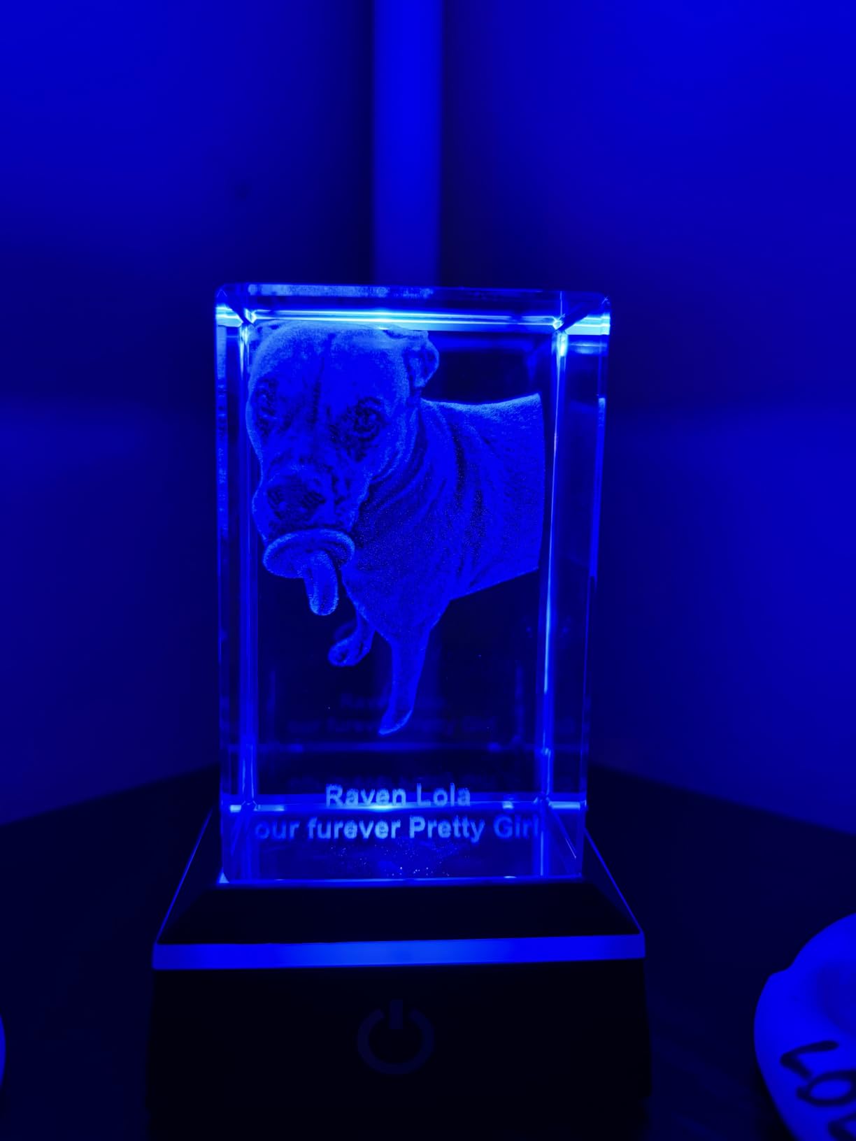 Personalized Custom 3D Holographic Photo Etched Engraved Inside The Crystal with Your Own Picture (Birthday, Wedding Gift, Memorial, Mother's Day, Valentine's, Christmas) XL rectangle customer photo 2