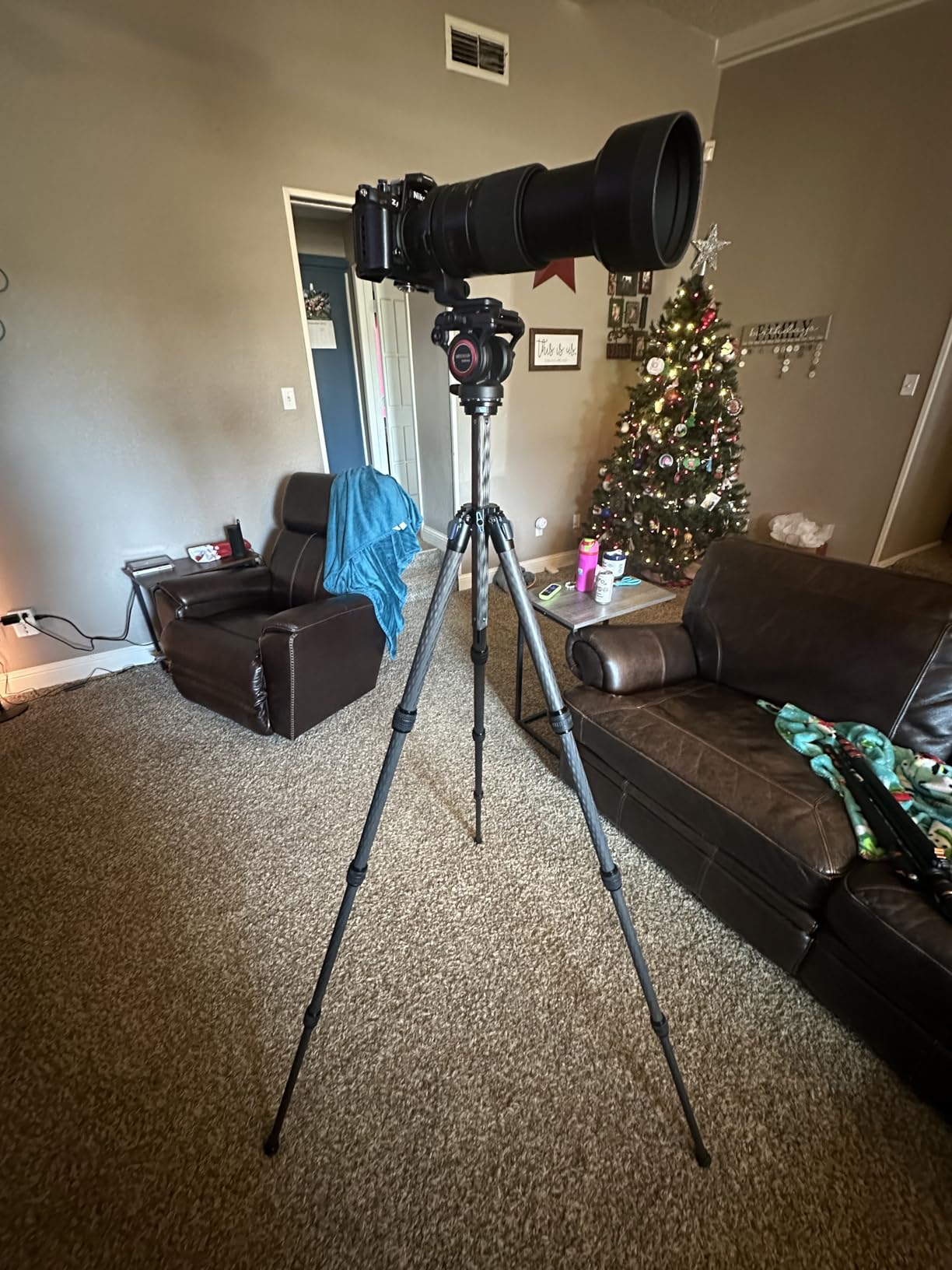 SIRUI AM-124 Carbon Fiber Tripod with Triangular Center Column, 62.6