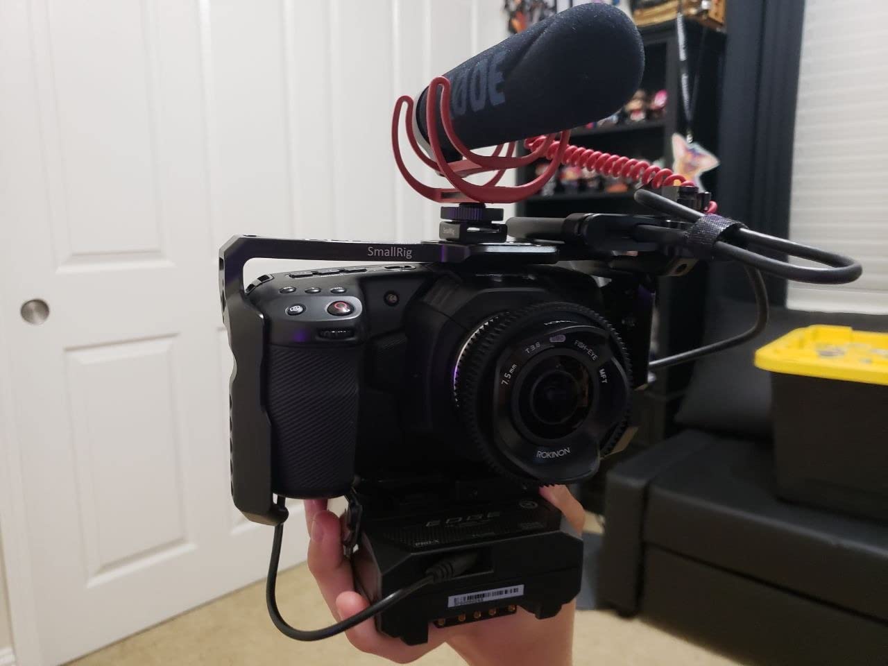 SmallRig BMPCC 4K & 6K Cage for Blackmagic Design Pocket Cinema Camera 4K & 6K with Cold Shoe, NATO Rail - 2203 customer photo 2