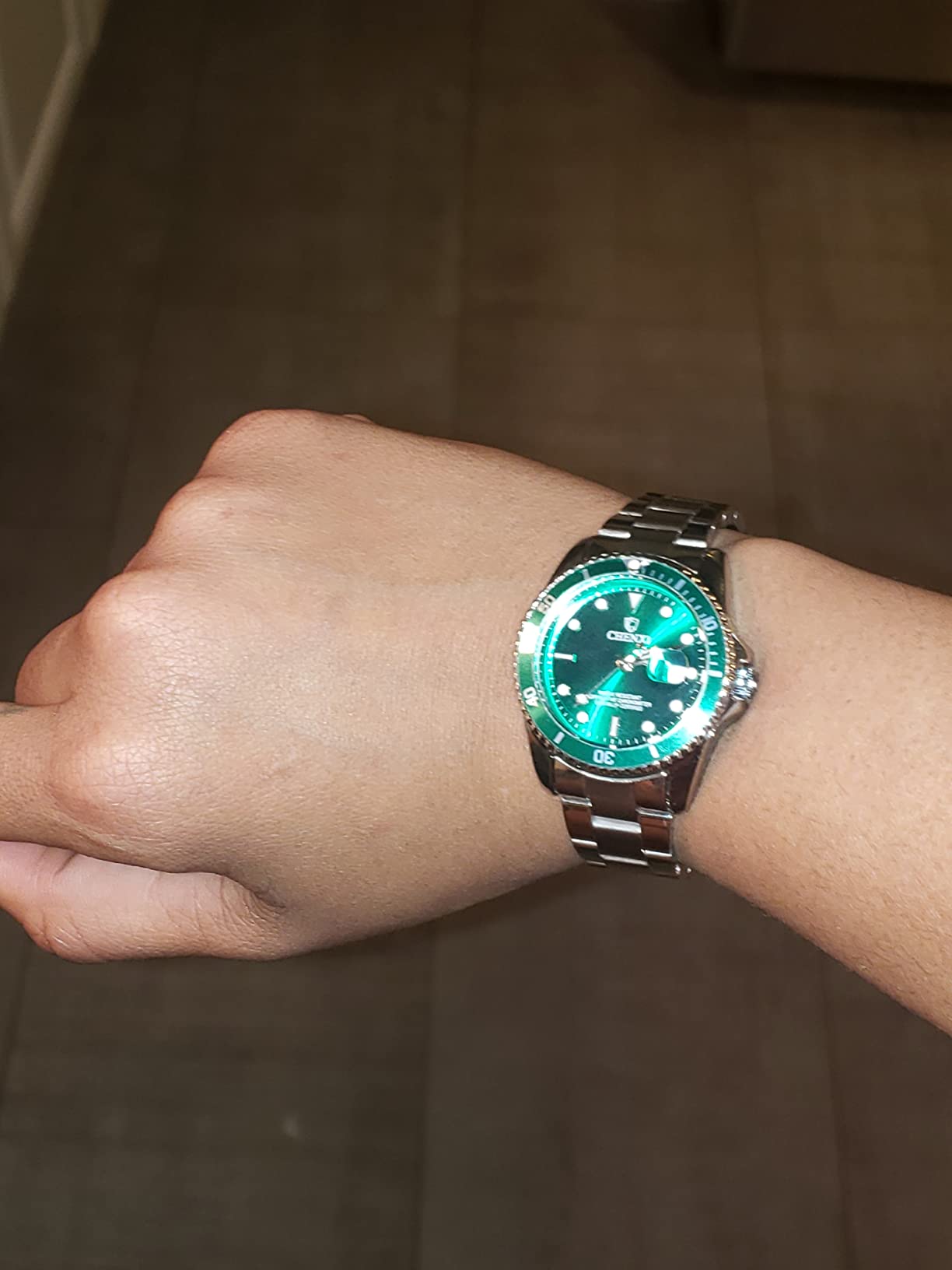 MASTOP Couple Watches Classic Golden Stainless Steel Watch His and Hers | Waterproof, Quartz Watch for Women and Men customer photo 2