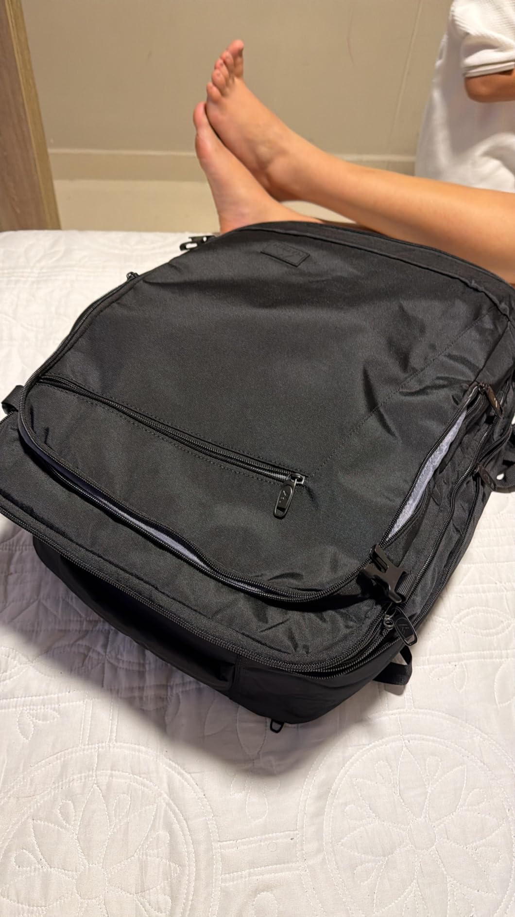 MATEIN Carry on Backpack, Extra Large Expandable Travel Backpack 40L, Airplane Approved, Water Resistant customer photo 2