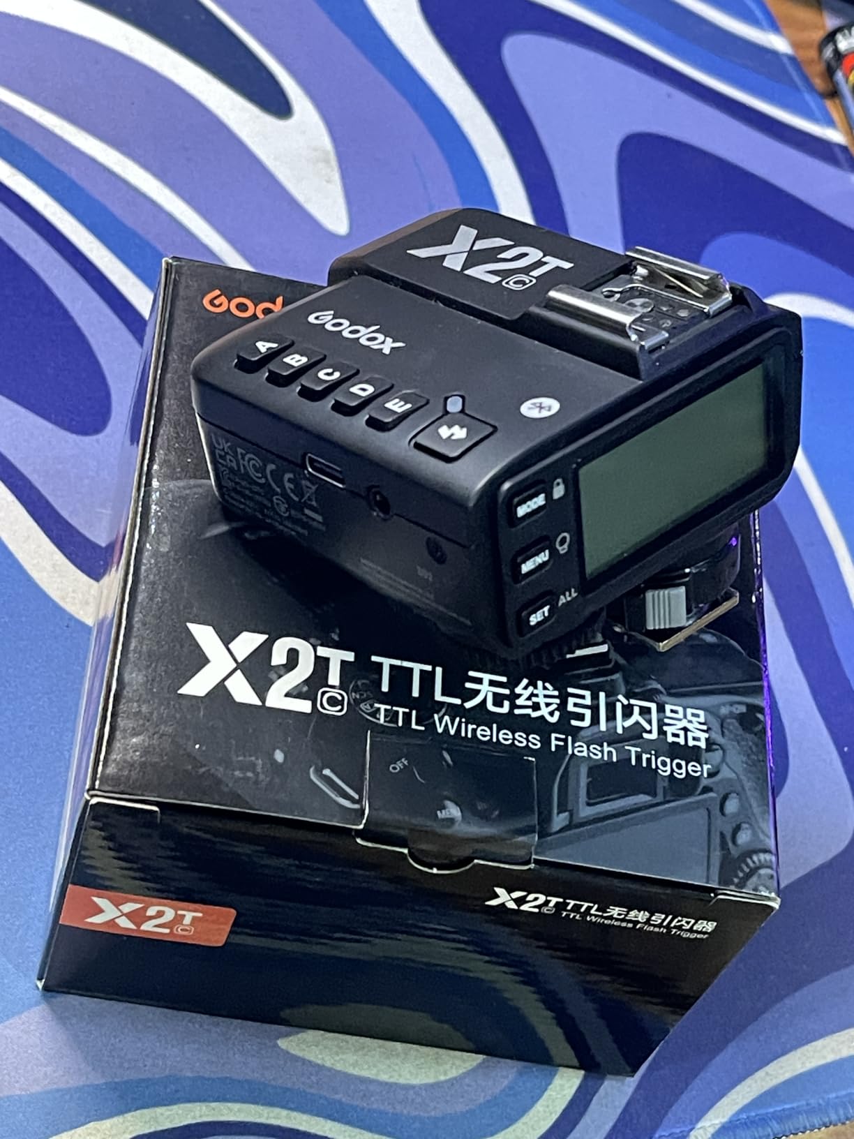 Godox X2T-C TTL Wireless Flash Trigger for Canon, Bluetooth Connection, 1/8000s HSS, 5 Separate Group Buttons, Relocated Control-Wheel, New Hotshoe Locking, New AF Assist Light customer photo 1