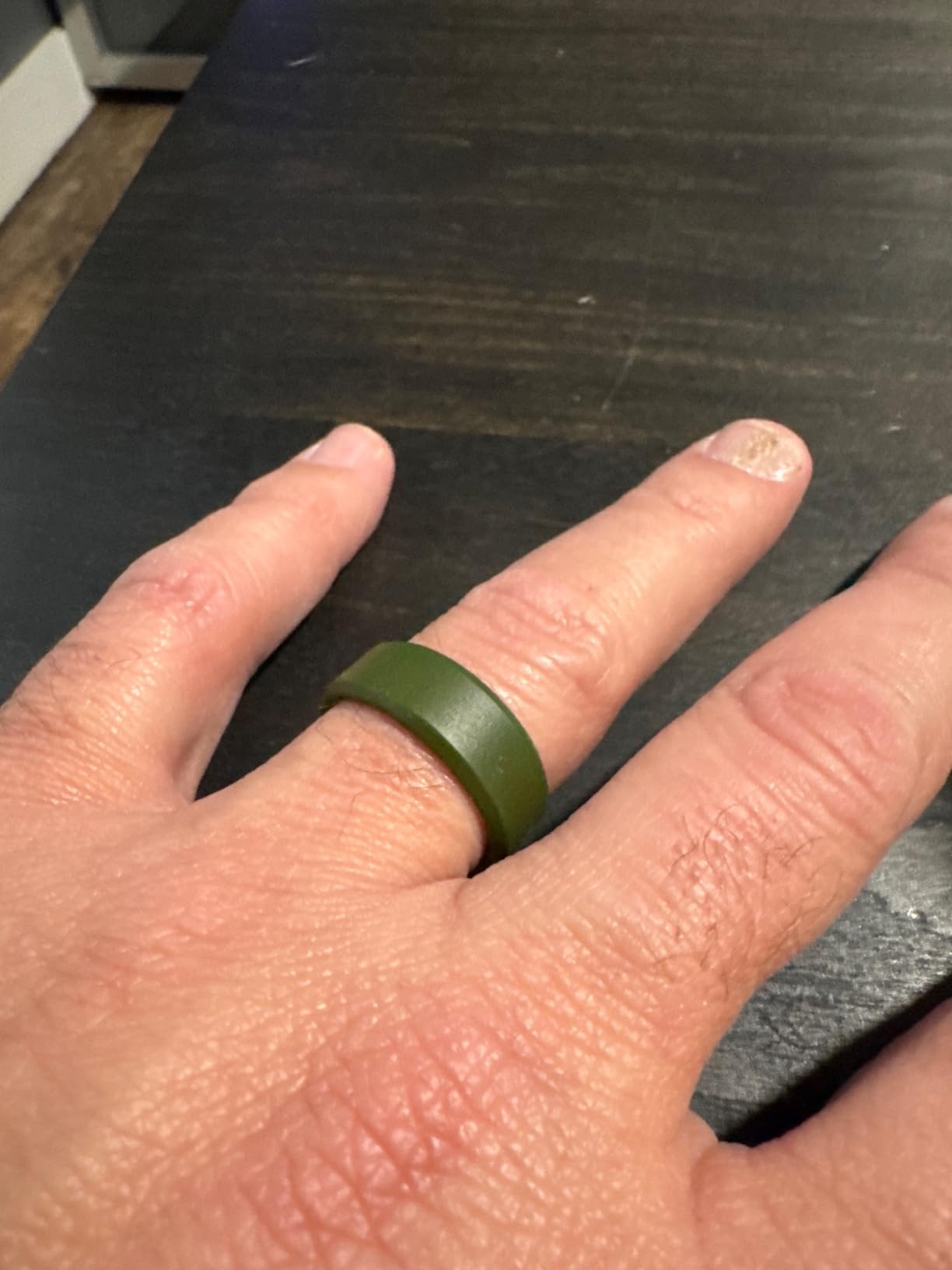 Groove Life Edge Silicone Ring - Breathable Rubber Wedding Rings for Men, Unique Design, Comfort Fit Ring customer photo 1