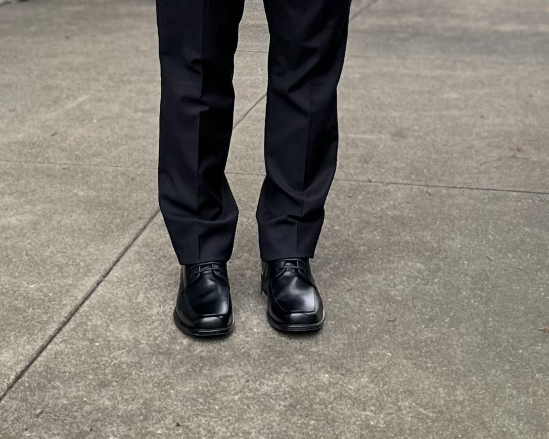 Men's Square Toe Classic Business Dress Shoes customer photo 1