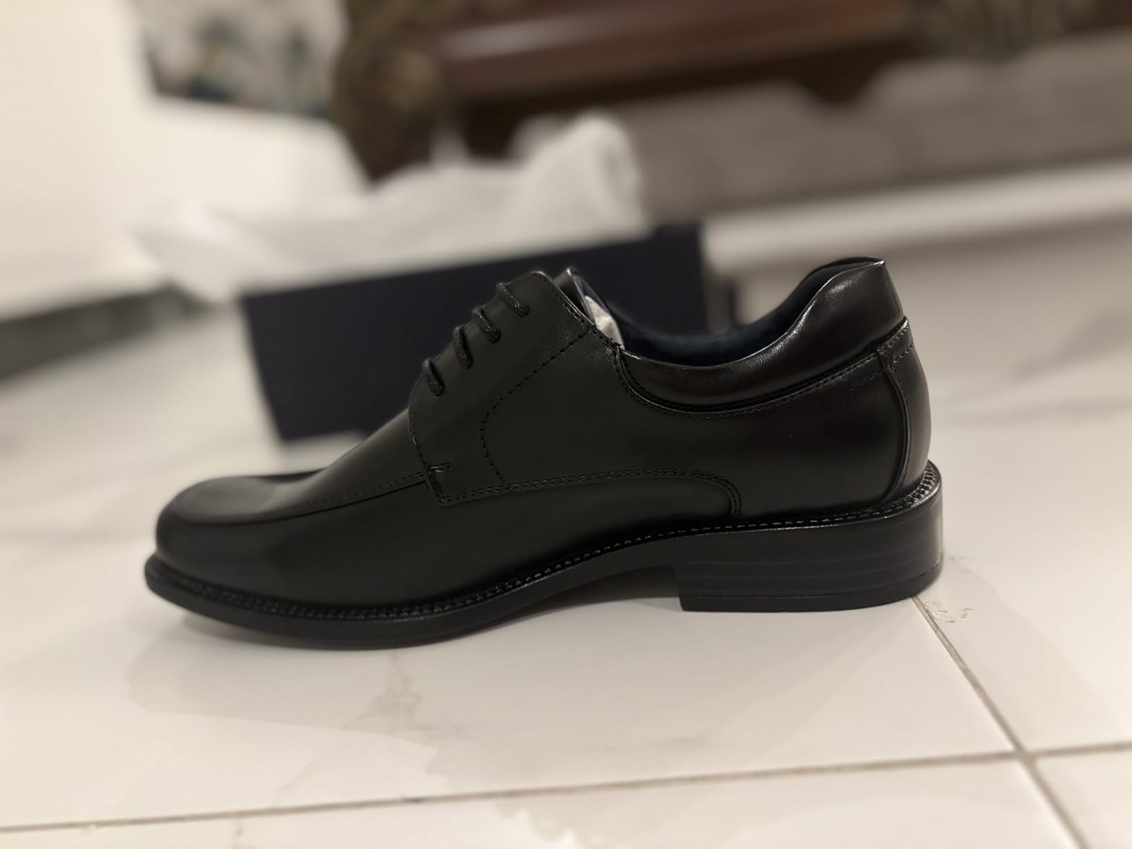 Men's Square Toe Classic Business Dress Shoes customer photo 2