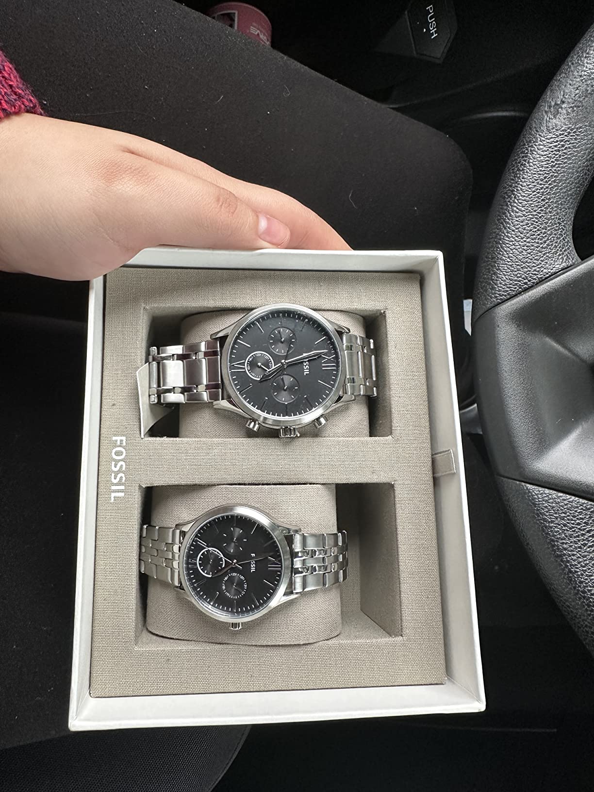 His and Her Fenmore Midsize Multifunction Stainless Steel Watch Gift Set customer photo 1