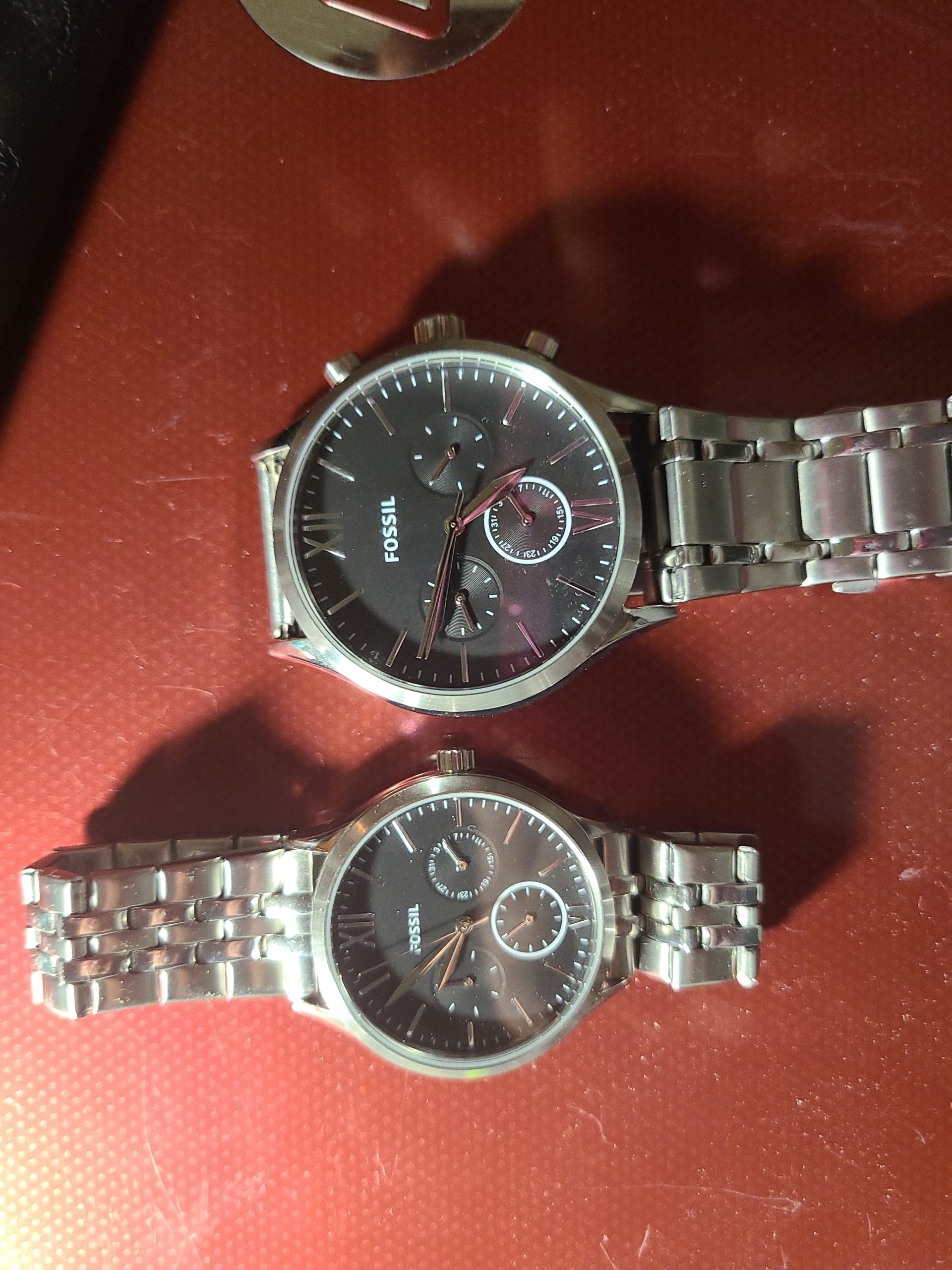 His and Her Fenmore Midsize Multifunction Stainless Steel Watch Gift Set customer photo 2