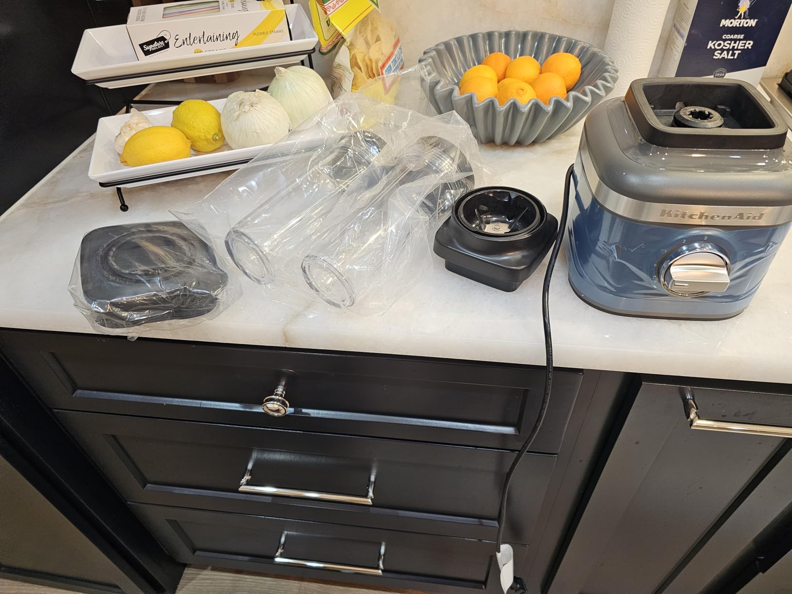 KitchenAid K150 3 Speed Ice Crushing Blender with 2 Personal Blender Jars - KSB1332Y, Matte Charcoal Grey customer photo 2