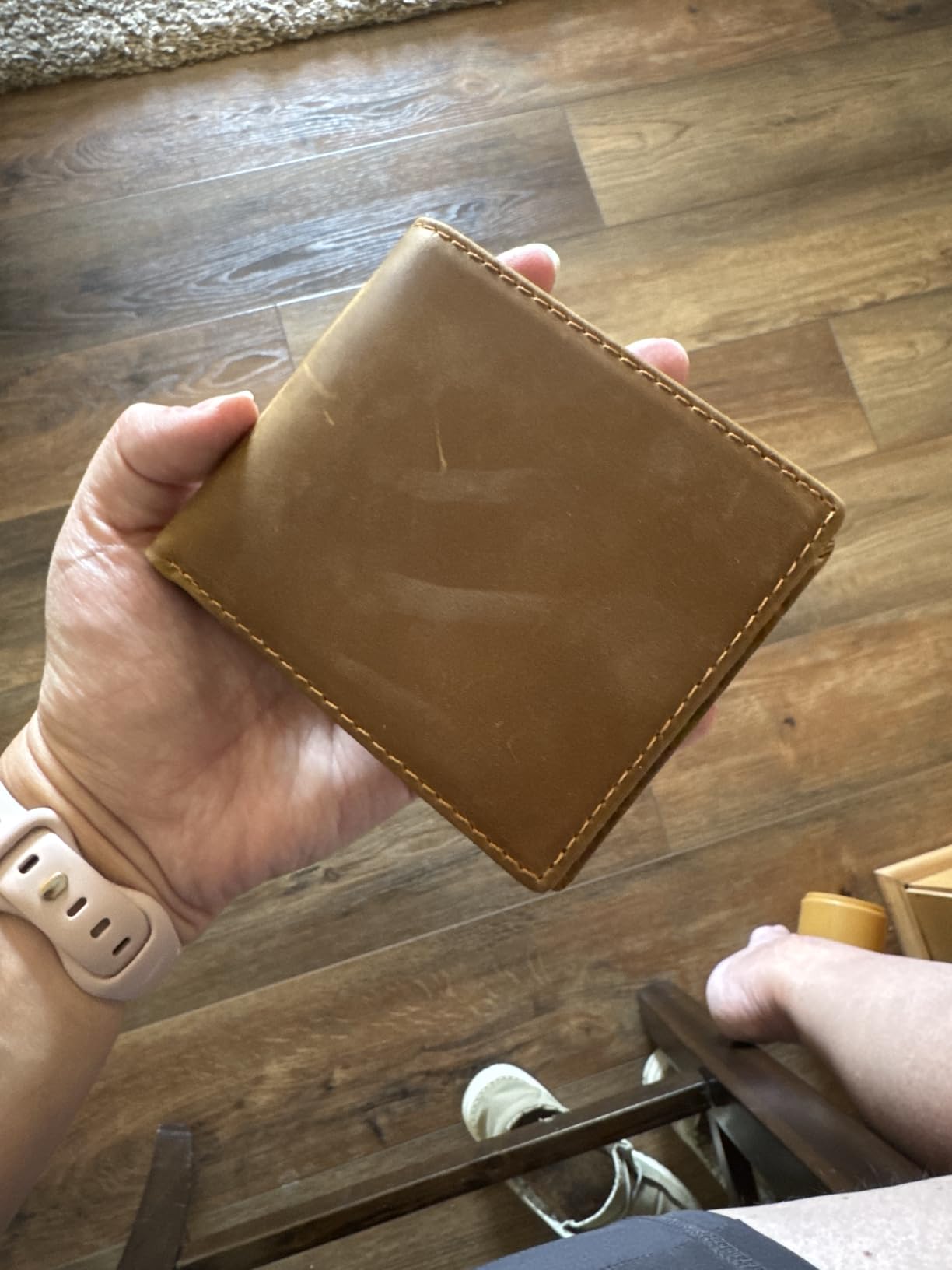 Engraved Personalized Wallet For Men - Gift For Boyfriend, Husband customer photo 2