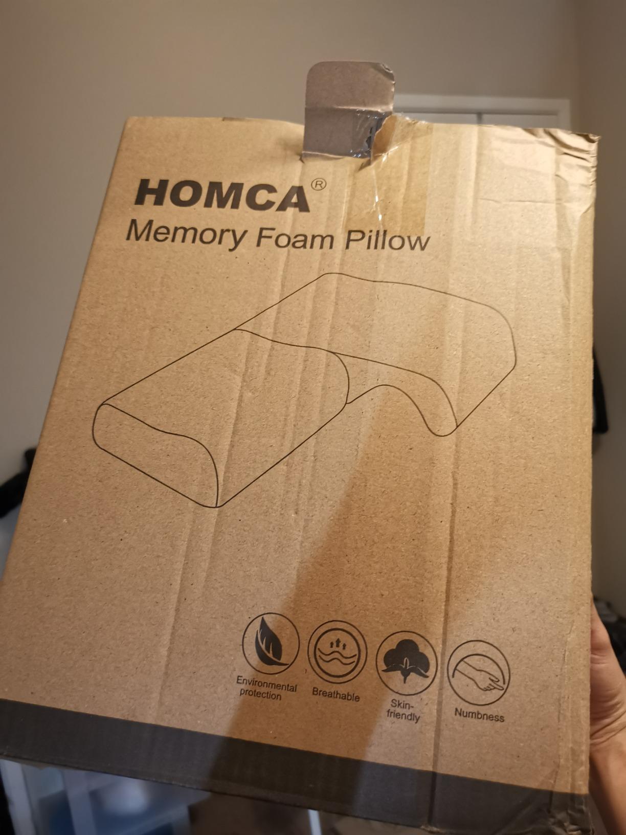 HOMCA Cuddle Pillow for Couples, Memory Foam Couples Pillow with Arm Hole | Arm Numbness & Shoulder Pain Relief, Design for Left or Right Sleeper, Removable & Washable Pillowcase, CertiPUR-US, OEKO-TEX customer photo 2