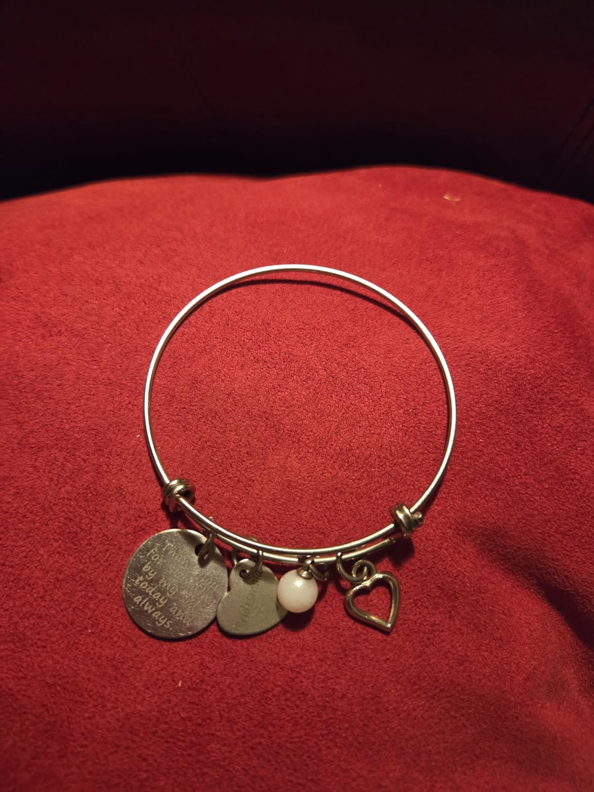 Dabihu Bridesmaid Gifts Adjustable Bracelet Thank You Bangle customer photo 1