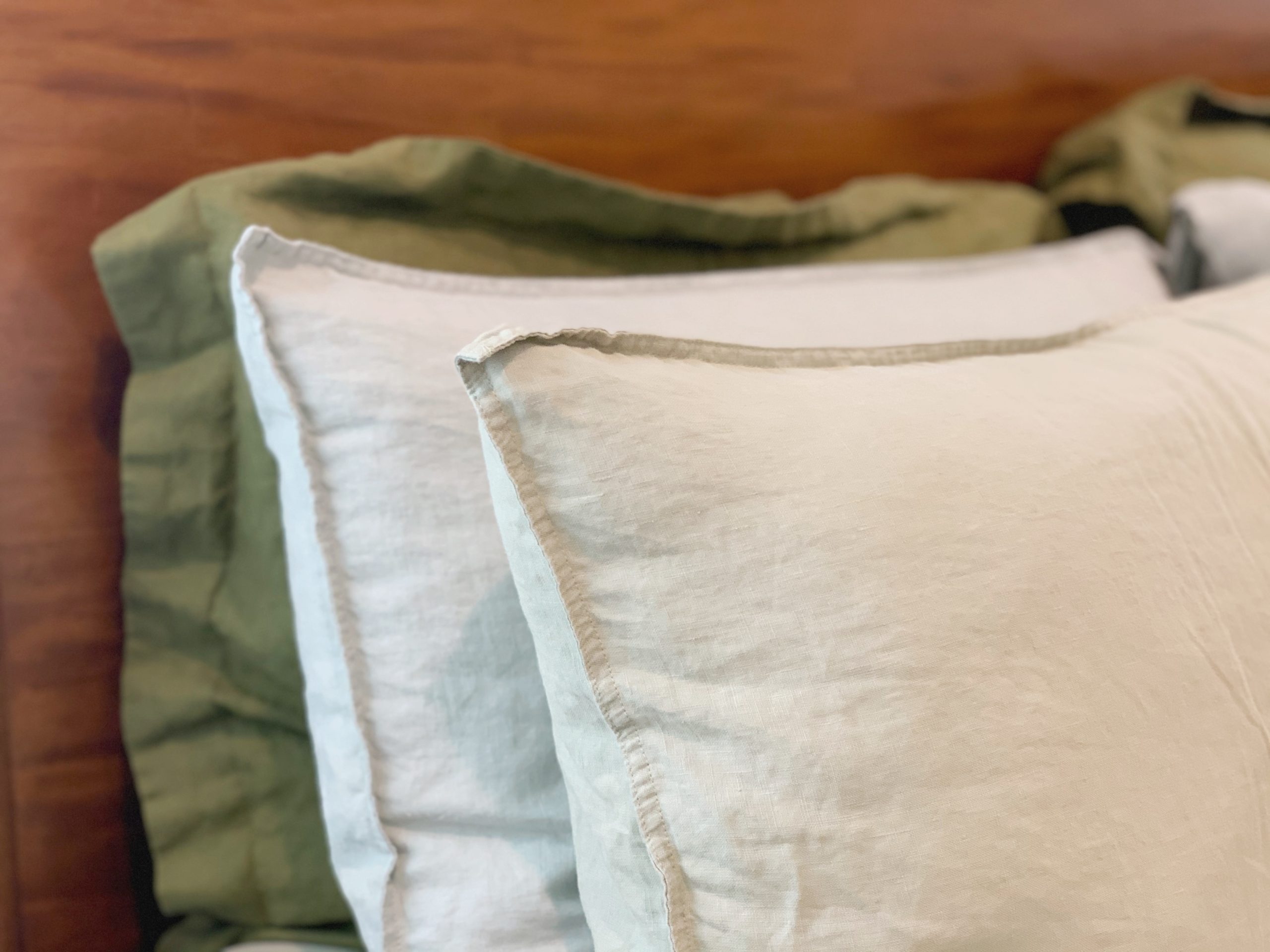 S VICTORY SYMBOL 100% Organic Linen Sheets Set Queen Size, Natural French Flax from Normandy Bedding Set with Stone Washed 4 Pieces, Ultra Soft Breathable (Caramel) customer photo 1