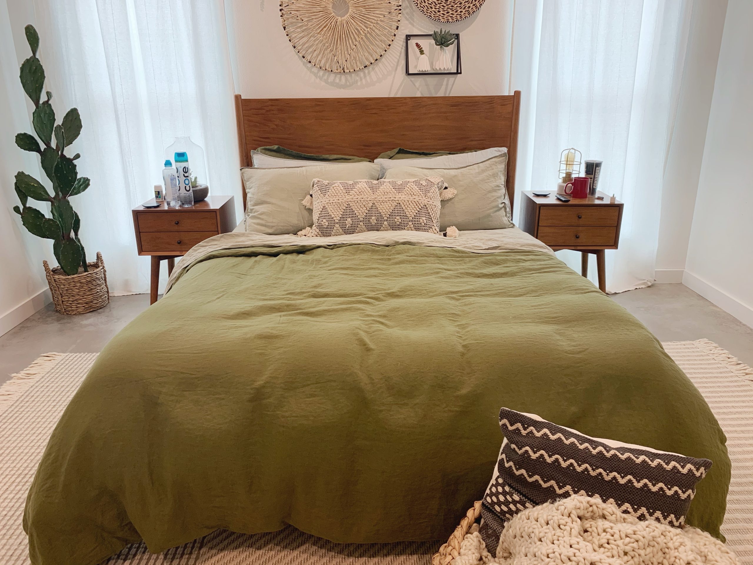 S VICTORY SYMBOL 100% Organic Linen Sheets Set Queen Size, Natural French Flax from Normandy Bedding Set with Stone Washed 4 Pieces, Ultra Soft Breathable (Caramel) customer photo 2