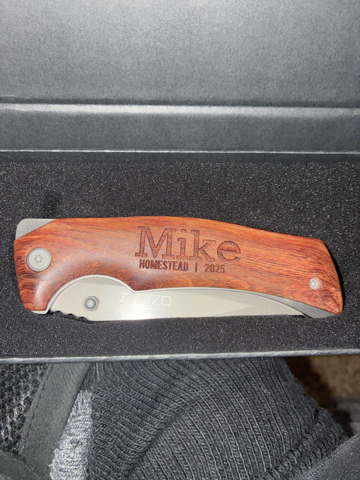 Amazing Items Set of 6 - Personalized Pocket Knife for Groomsmen - 20 Font Option - Custom Engraved Pocket Knives | Groomsman Gifts for Wedding, Groomsmen Proposal Gifts customer photo 2