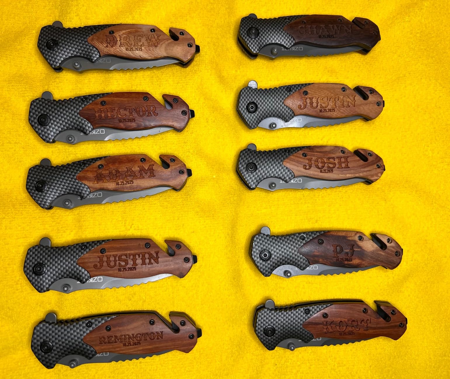 Engraved Pocket Knife for Groomsman - Personalized Gift with Name, Title and Date - Groomsmen Gifts for Wedding, Bachelor Party, Proposal customer photo 1