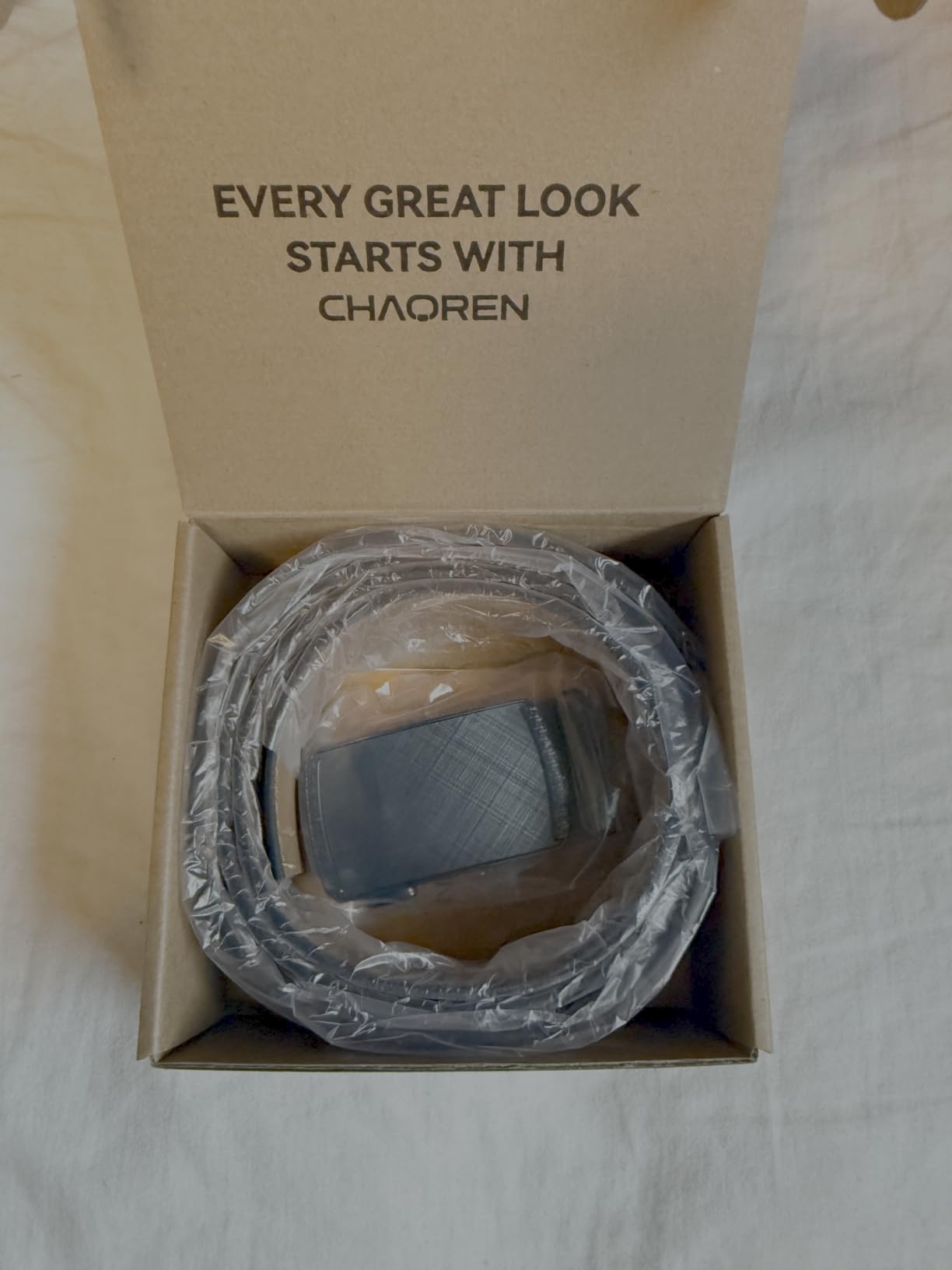 CHAOREN Mens Belt Leather Ratchet Belt - Customizable Fit, Effortless Style (35mm) customer photo 2