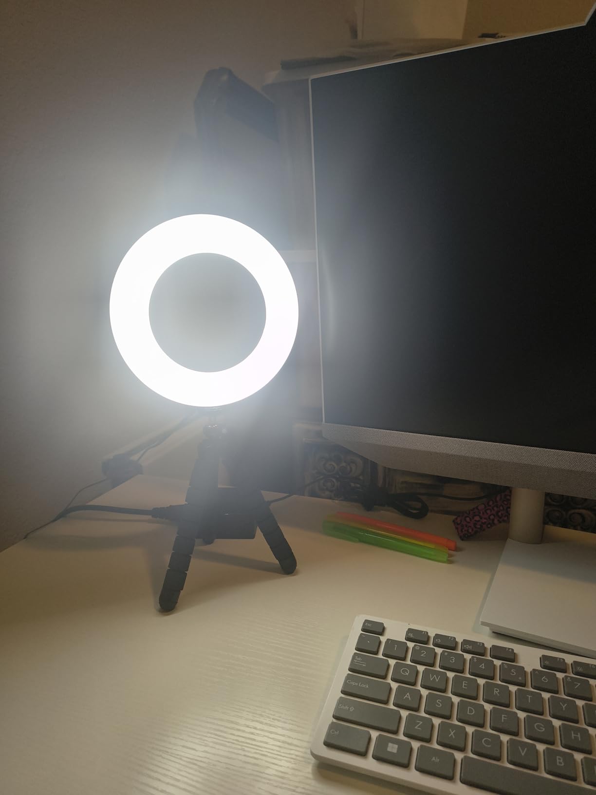 Video Conference Lighting Kit, Ring Light for Monitor Clip On | for Remote Working, Distance Learning, Zoom Calls, Self Broadcasting and Live Streaming, Computer Laptop Video Conferencing customer photo 2
