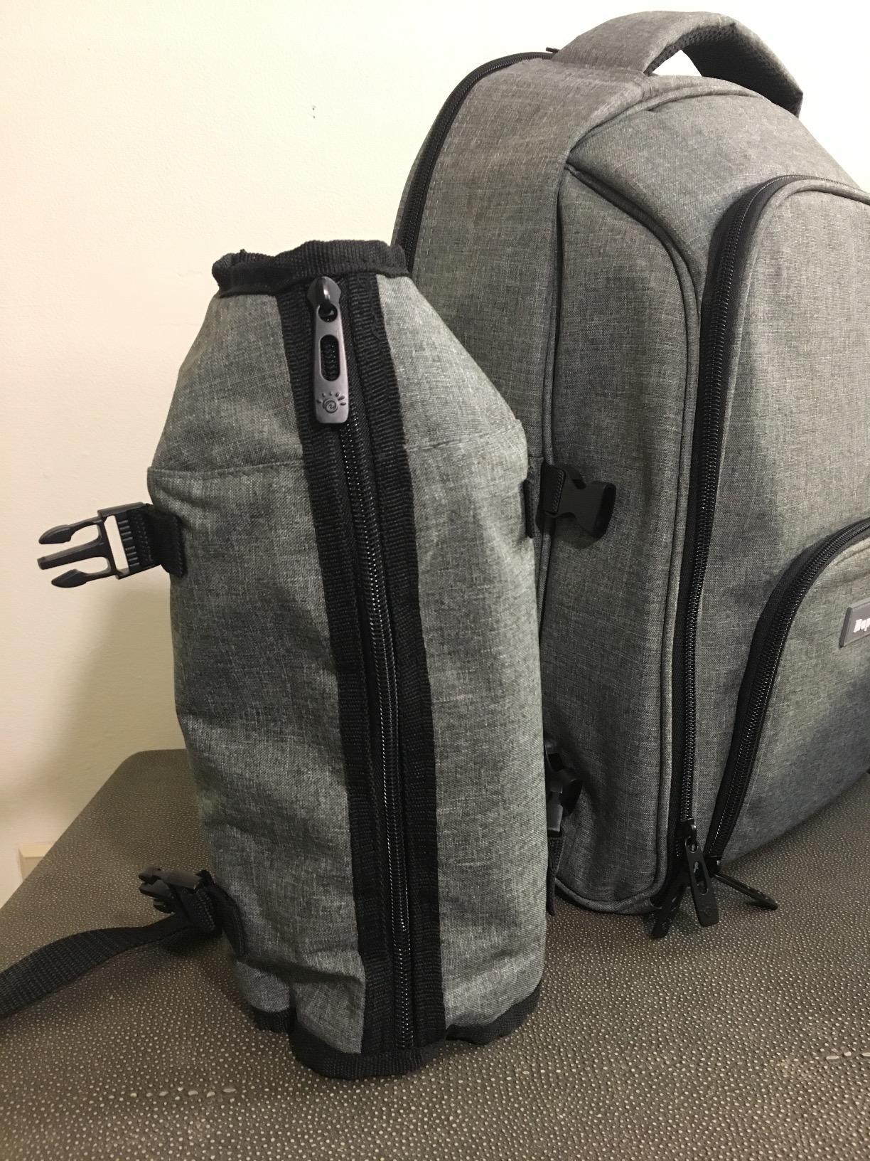 Hap Tim Picnic Basket Backpack for 2 Person with 2 Insulated Cooler Compartment, Wine Holder, Fleece Blanket, Cutlery Set, Wedding Gifts for Couples, Bridal Shower Gifts, Engagement Gifts customer photo 1