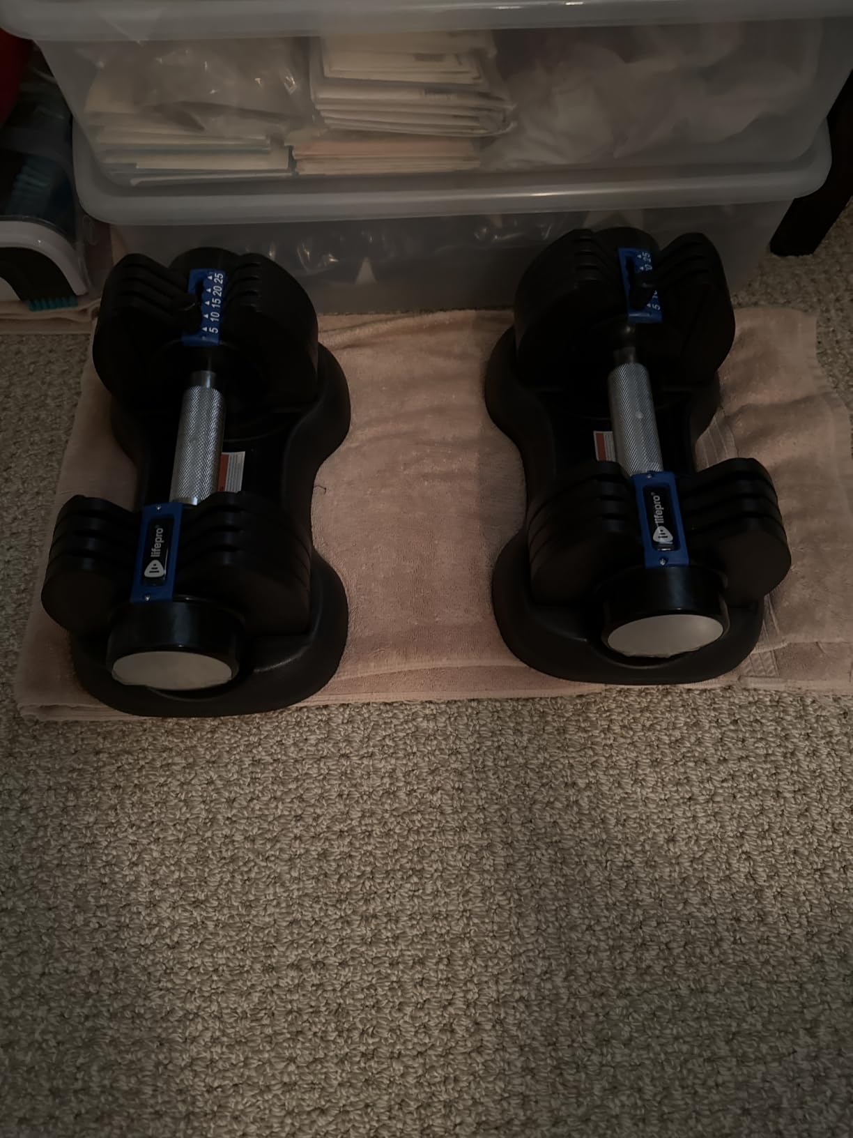 LifePro Adjustable Dumbbells Set Quick-Adjust Space-Saving Weights customer photo 1
