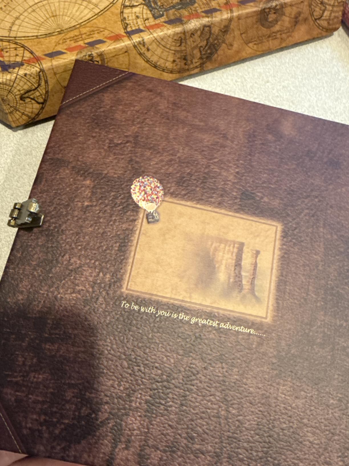 JIMBON Our Adventure Book Scrapbook Photo Album Retro Style Embossed Letter Cover customer photo 1
