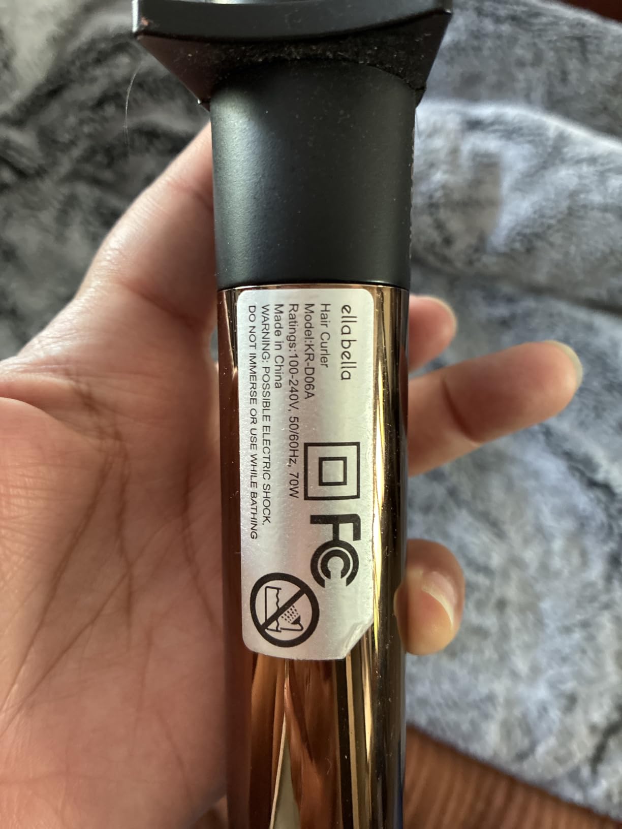 ELLA BELLA Curling Iron 1 Inch - Professional Hair Curler - Curling Wand - Ceramic Curling Irons - Transform Your Look in Seconds - Suitable for All Hair Types customer photo 2