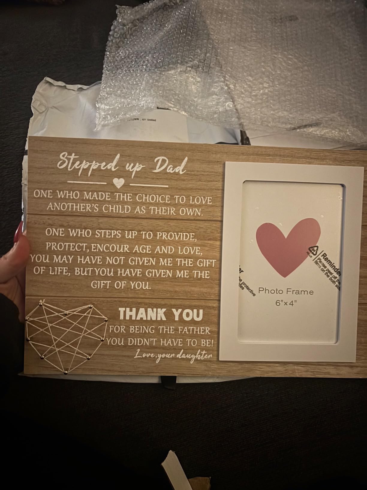 Thank You Gift for Parents of the Bride or Groom on Wedding Day, Picture Frame Gift - Thank You for Everything You Have Done for Us customer photo 2