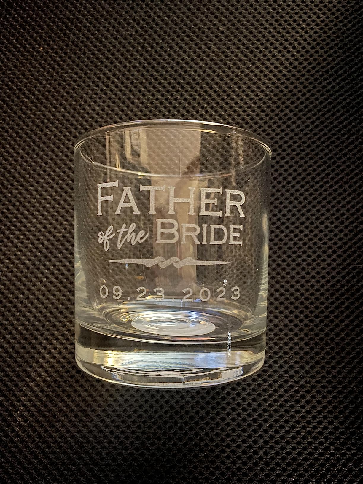 Lifetime Creations Personalized Whiskey Glass - Custom Father of the Bride Gifts - Wedding Dated & Laser Engraved Old Fashioned Glasses - Dishwasher Safe - 10.5 oz, Made in USA customer photo 2