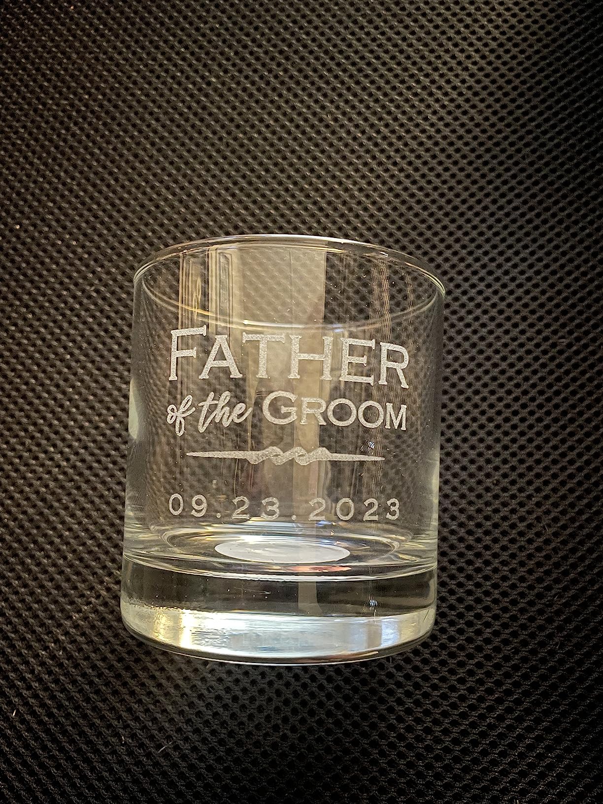 Lifetime Creations Personalized Father of the Groom Whiskey Glass: Custom Engraved Father of the Groom Gifts for Wedding Day to Dad, Made in USA, Dishwasher Safe customer photo 1