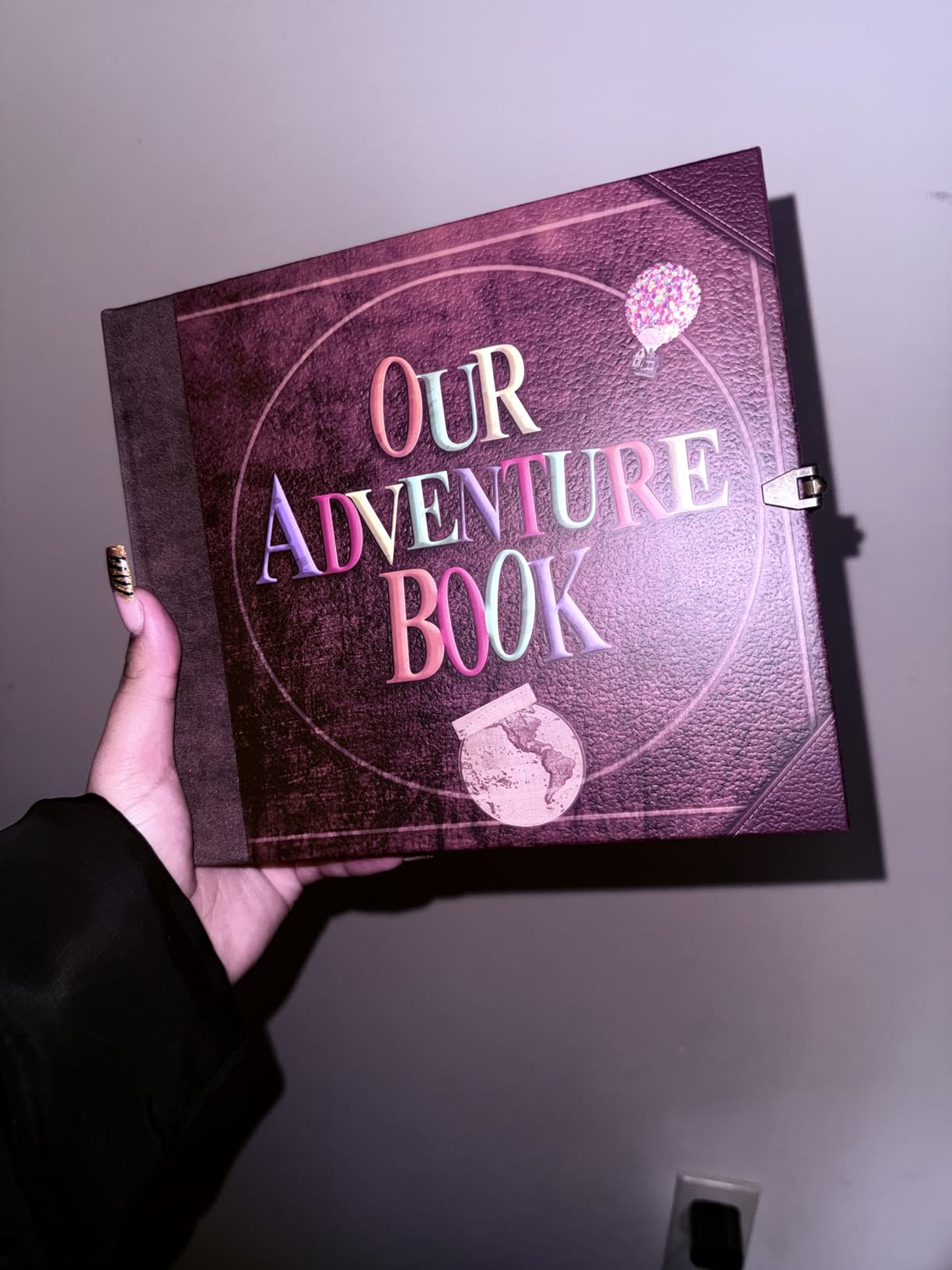 Our Adventure Book Vintage Scrapbook Journal | Travel memory album for couples customer photo 2